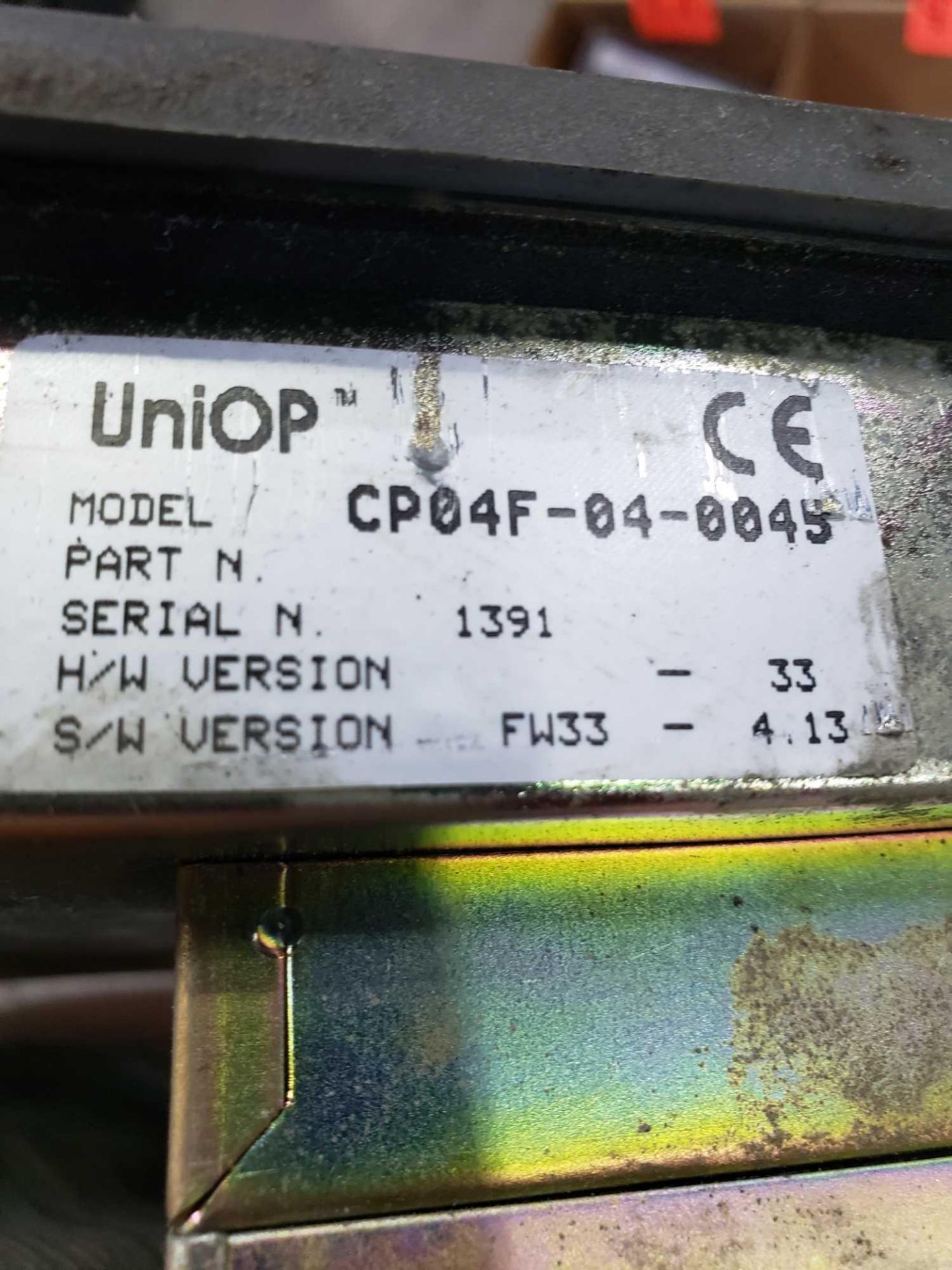 Exor UniOP model CP04F-04-0042. - Image 4 of 4