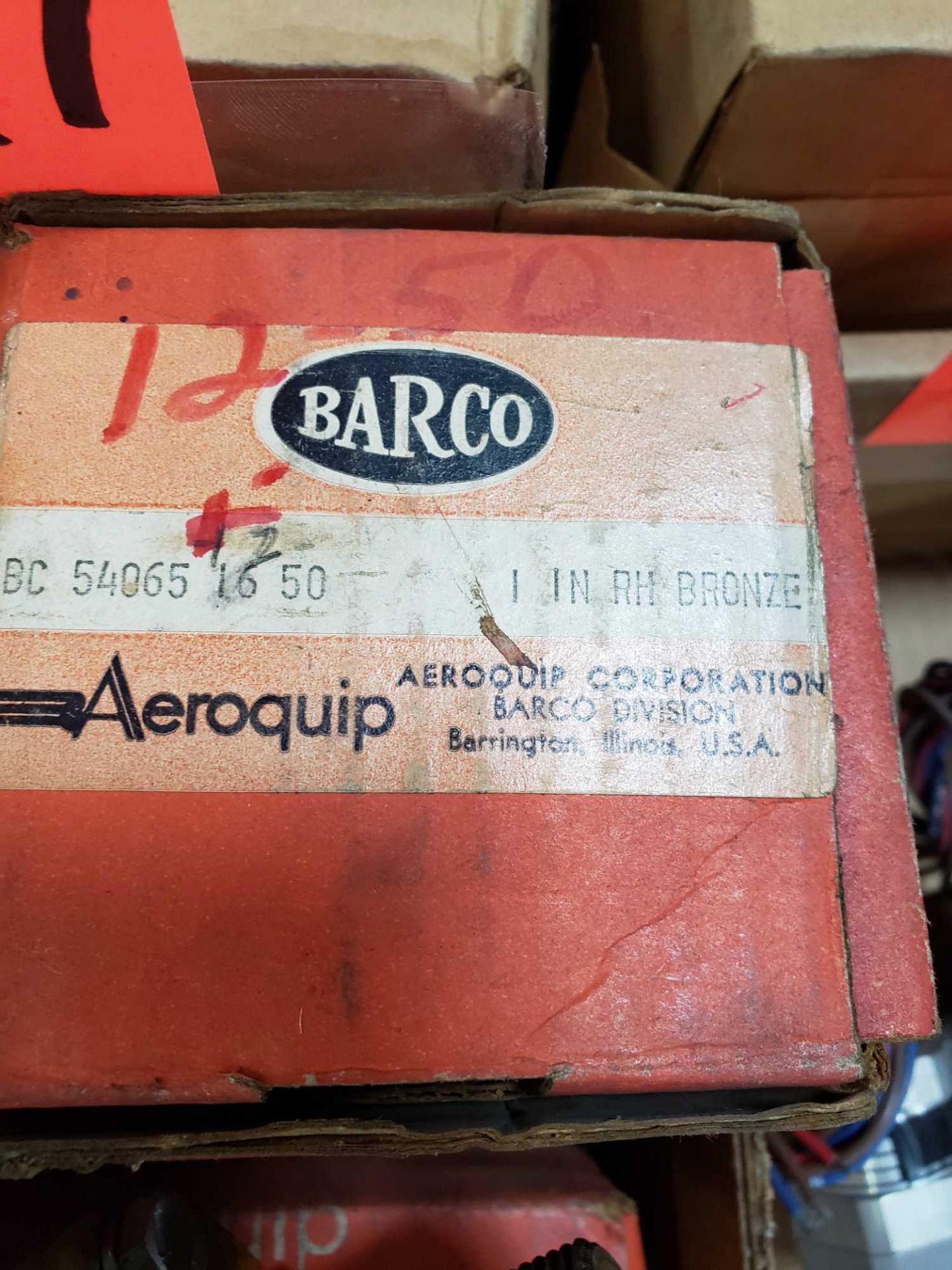 Qty 3 - Barco Aeroquip 1" rotary union. New in boxes. - Image 2 of 2