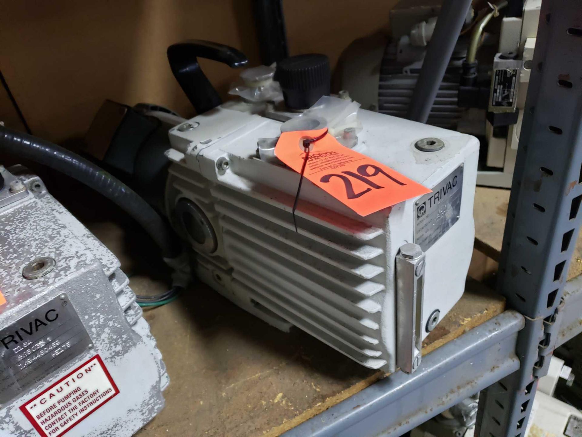 Leybold Trivac Model D16A vacuum pump with marathon motor.