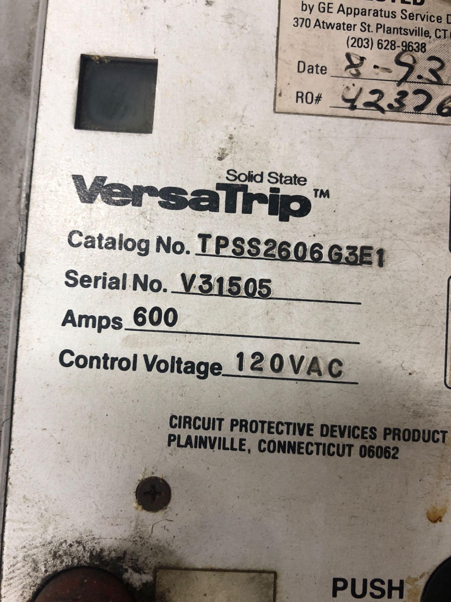 GE Power Break breaker. Model TPSS2606G3E1. 600amp. - Image 3 of 3