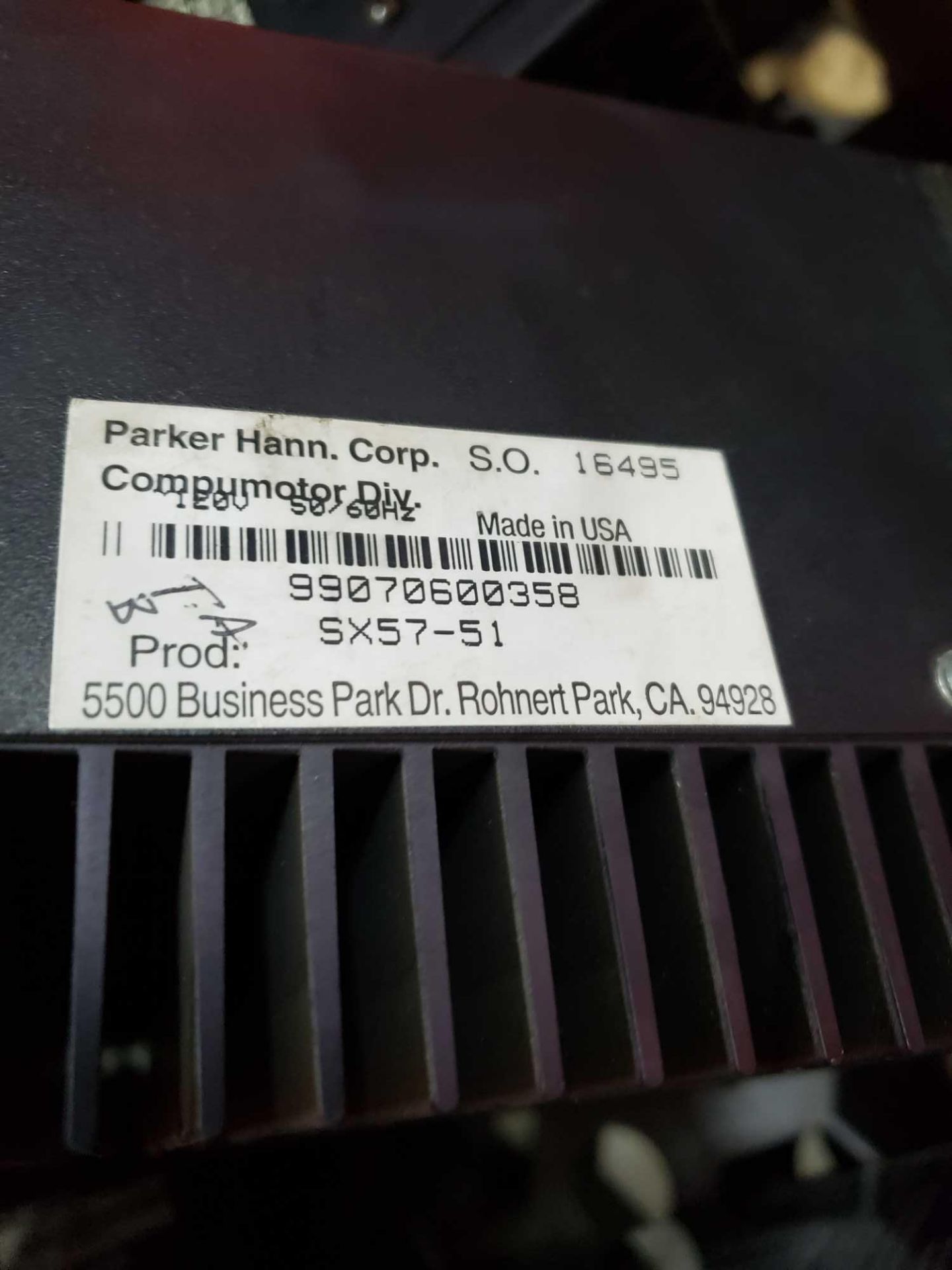 Parker Compumotor drive model SX57-51. - Image 2 of 2