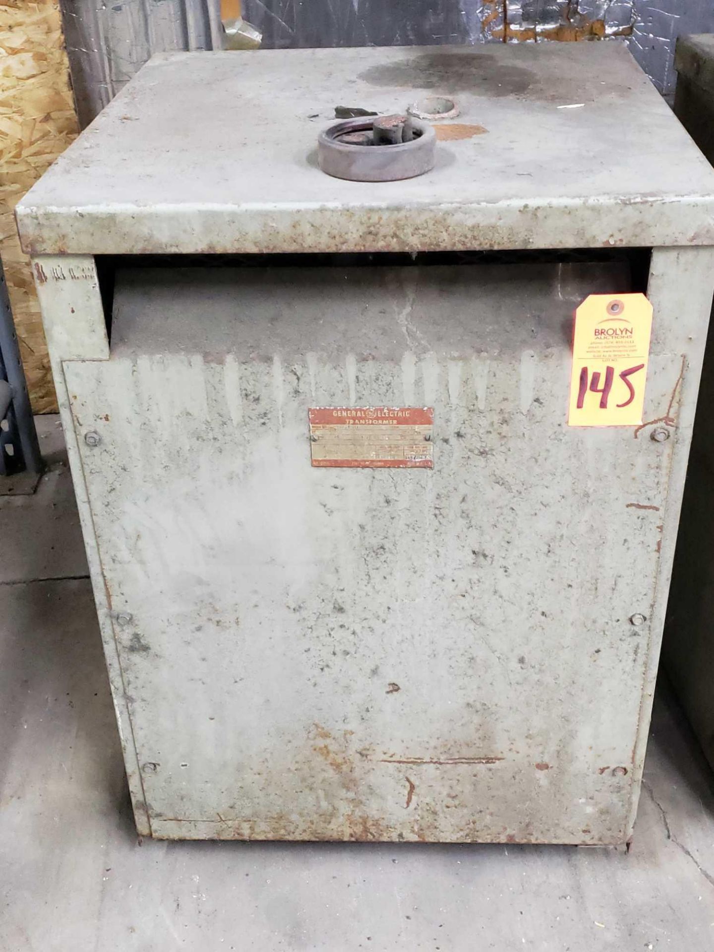 GE 75kVA transformer model 9T23Y620, 410v primary.