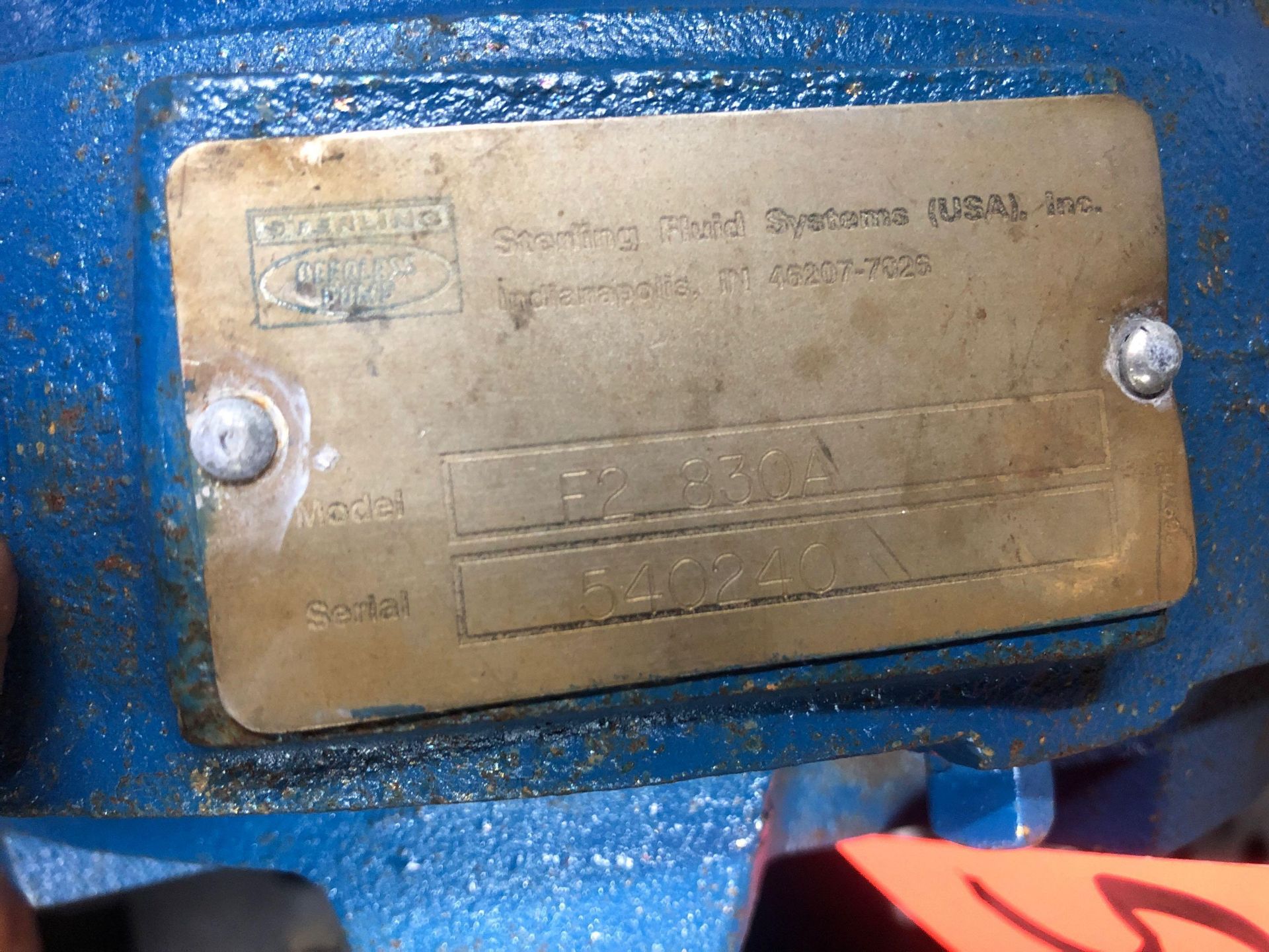 Sterling Peerless pump model F2-830A. Appears to be refurbished. - Image 3 of 3