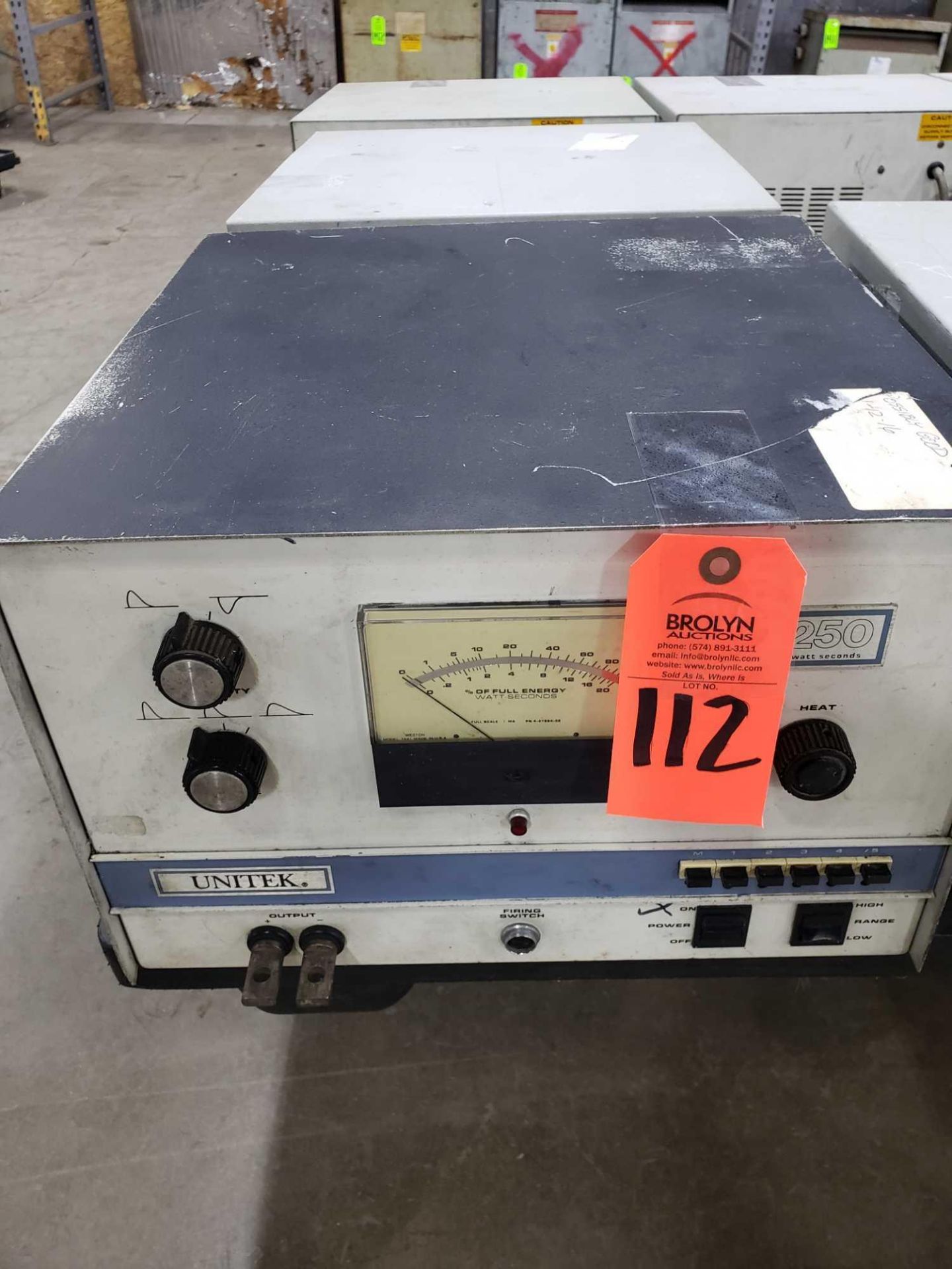 Unitek catalog 250 welding controller.