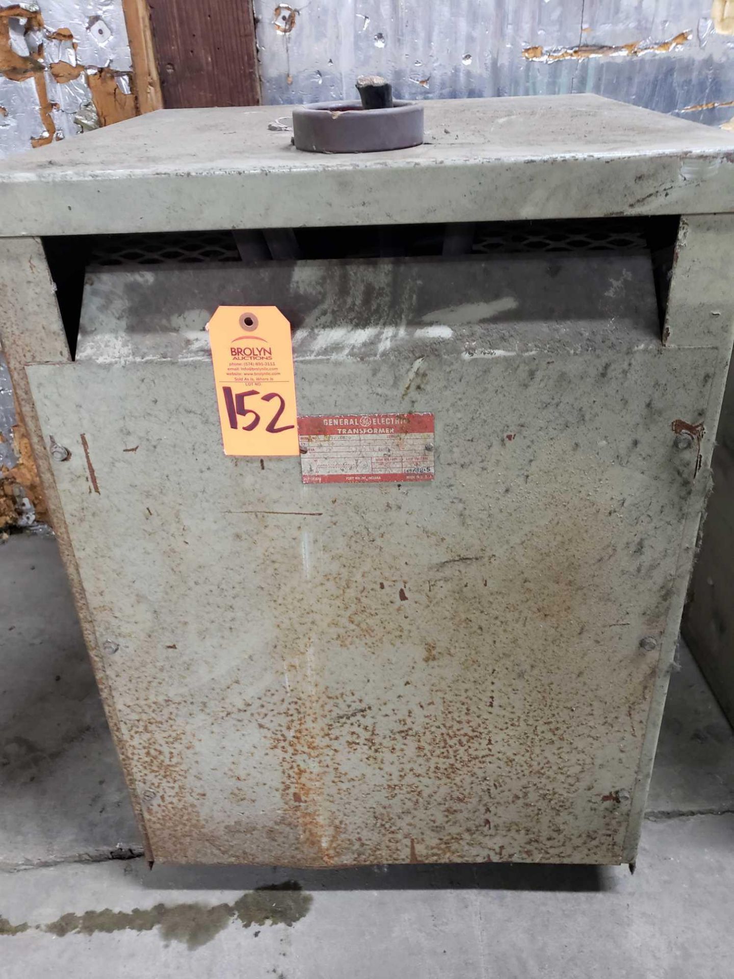 GE 75kVa transformer model 9T25Y620, 410v primary.