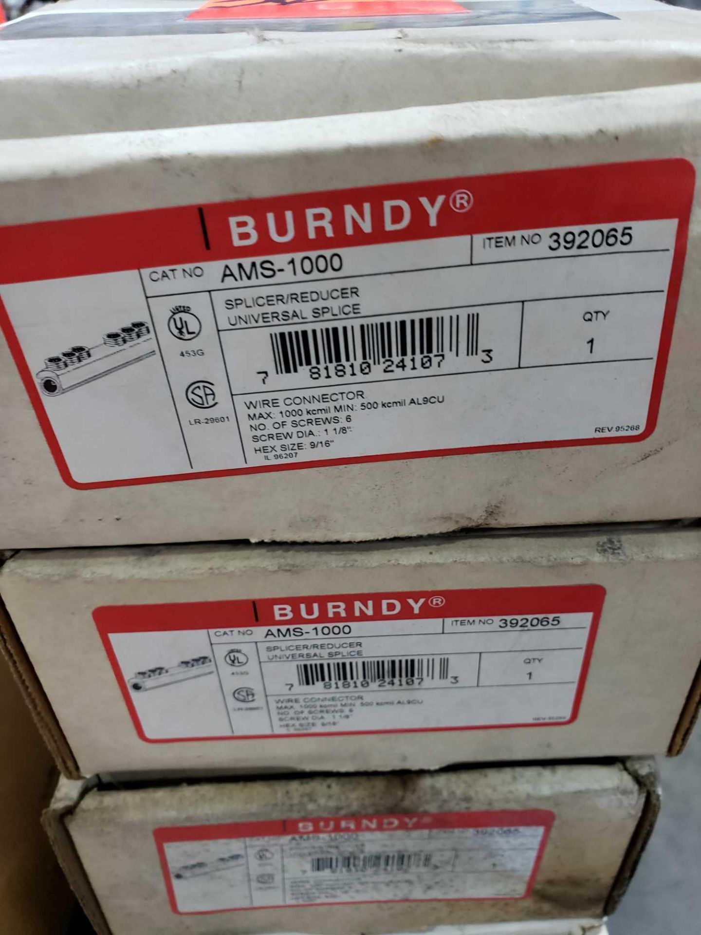 Qty 4 - Burndy Model AMS-1000. New in boxes. - Image 2 of 2