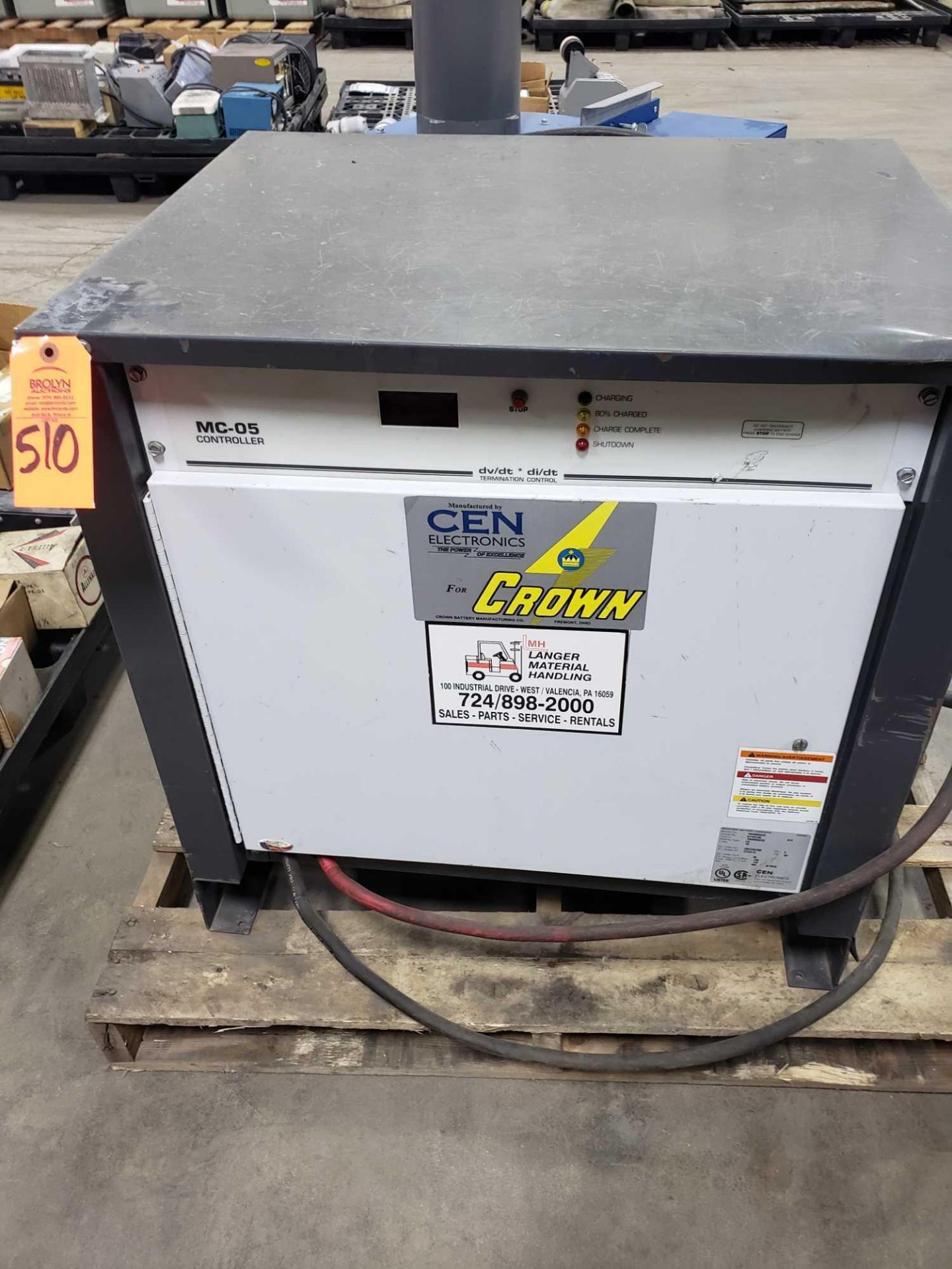 Cen Electronics forklift battery charger 36v, 965aH, 208/240/480 three phase input.