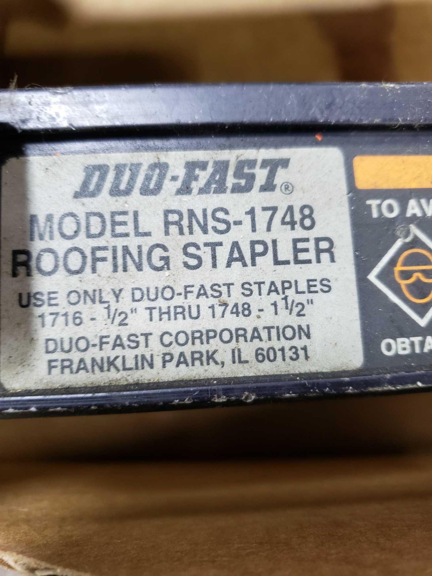 Duo-Fast model RNS-1748 roofing stapler. - Image 2 of 2
