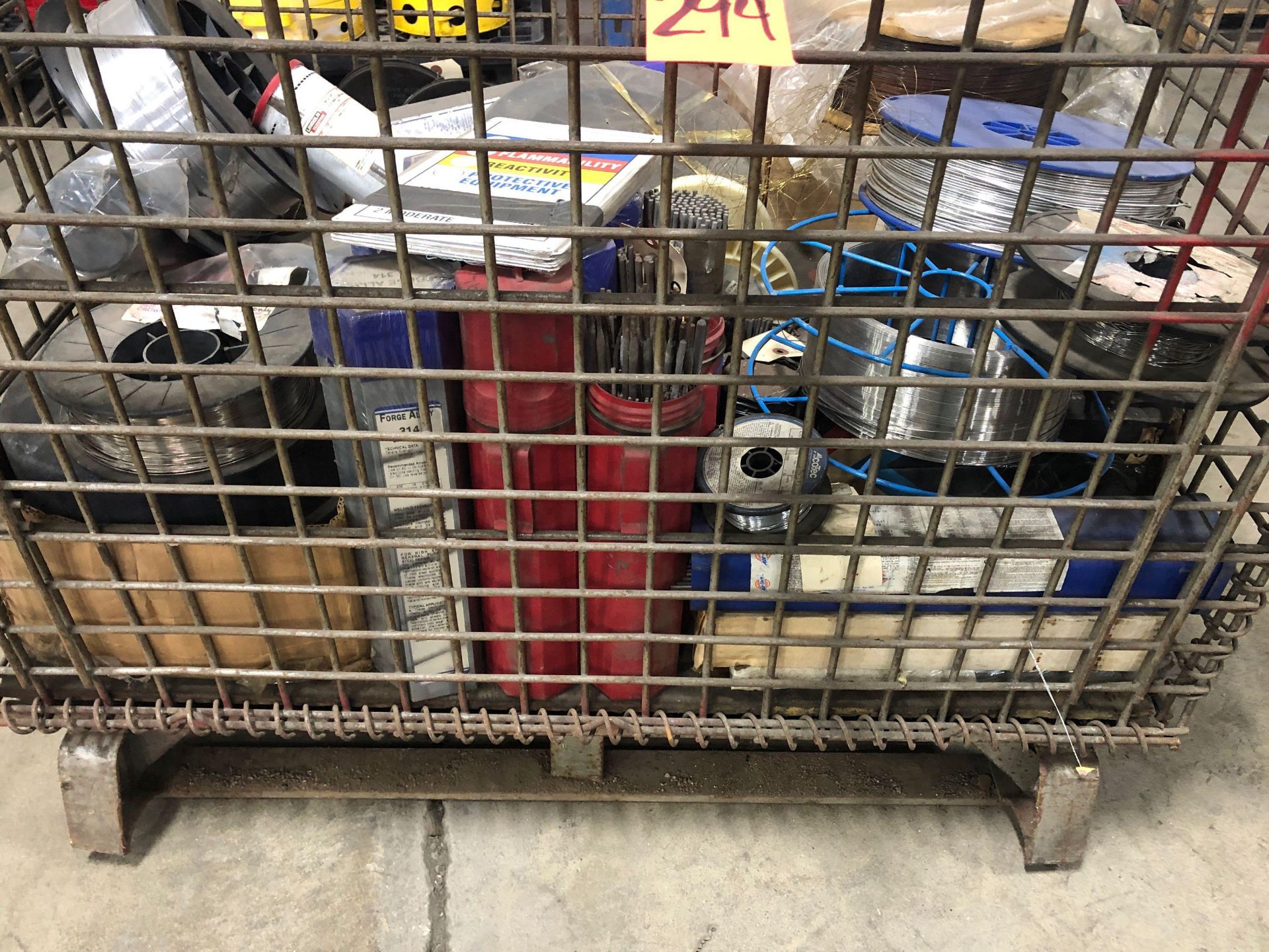 Wire basket of assorted welding wire, rods, etc. - Image 4 of 4