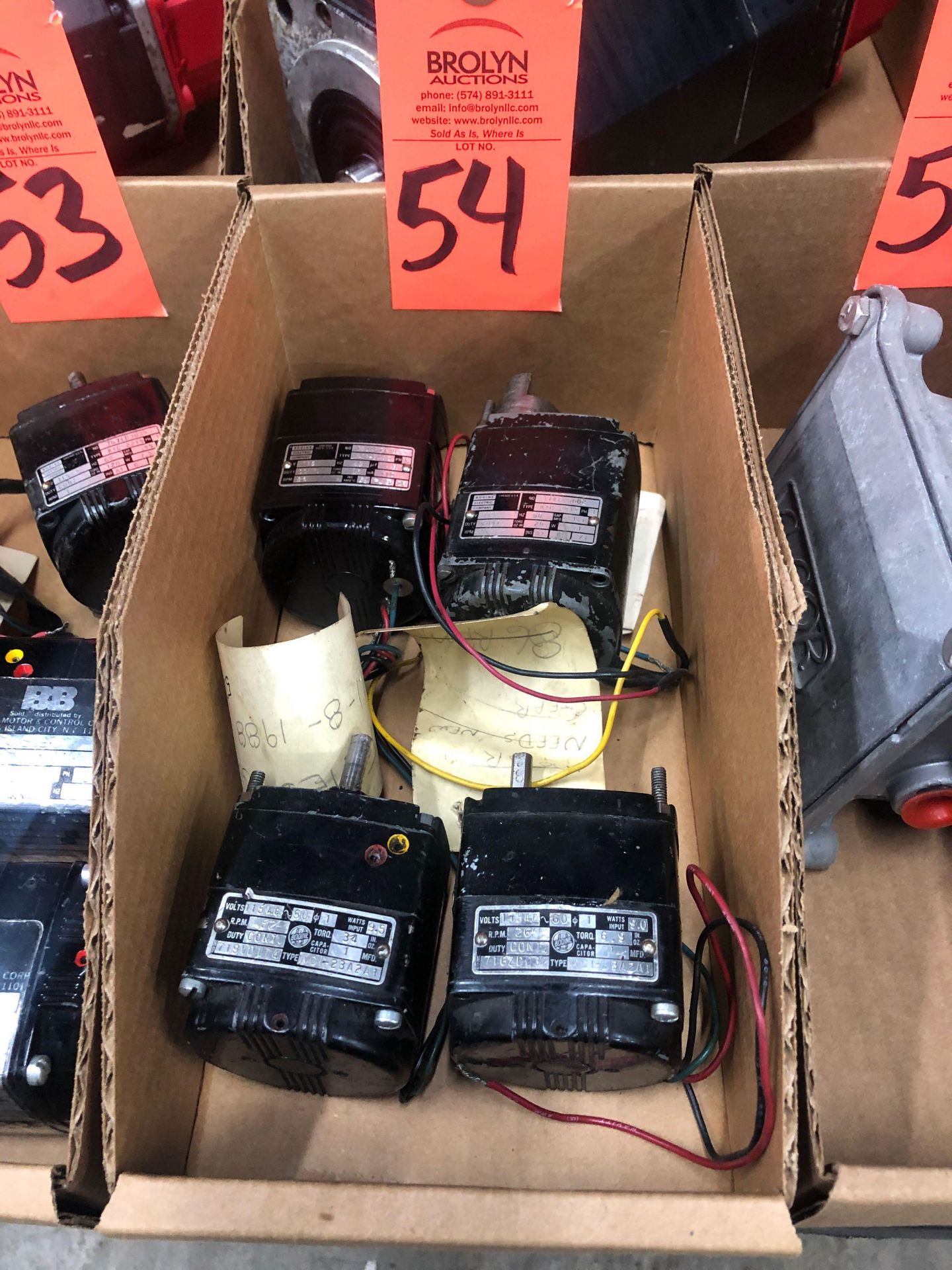 Qty 4 - assorted Bodine motors as pictured.