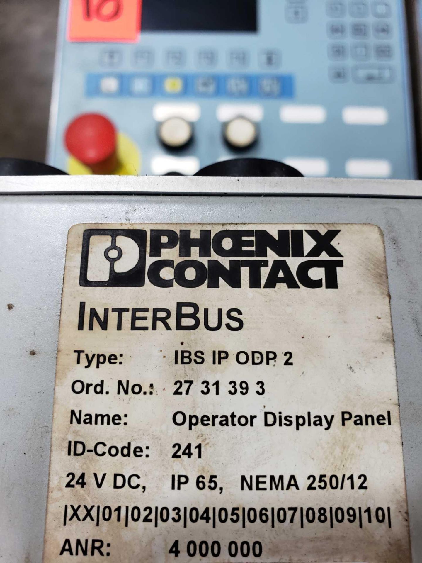 Phoenix Contact Interbus Mode IBS-IP-ODP-2 operator display panel. - Image 2 of 2