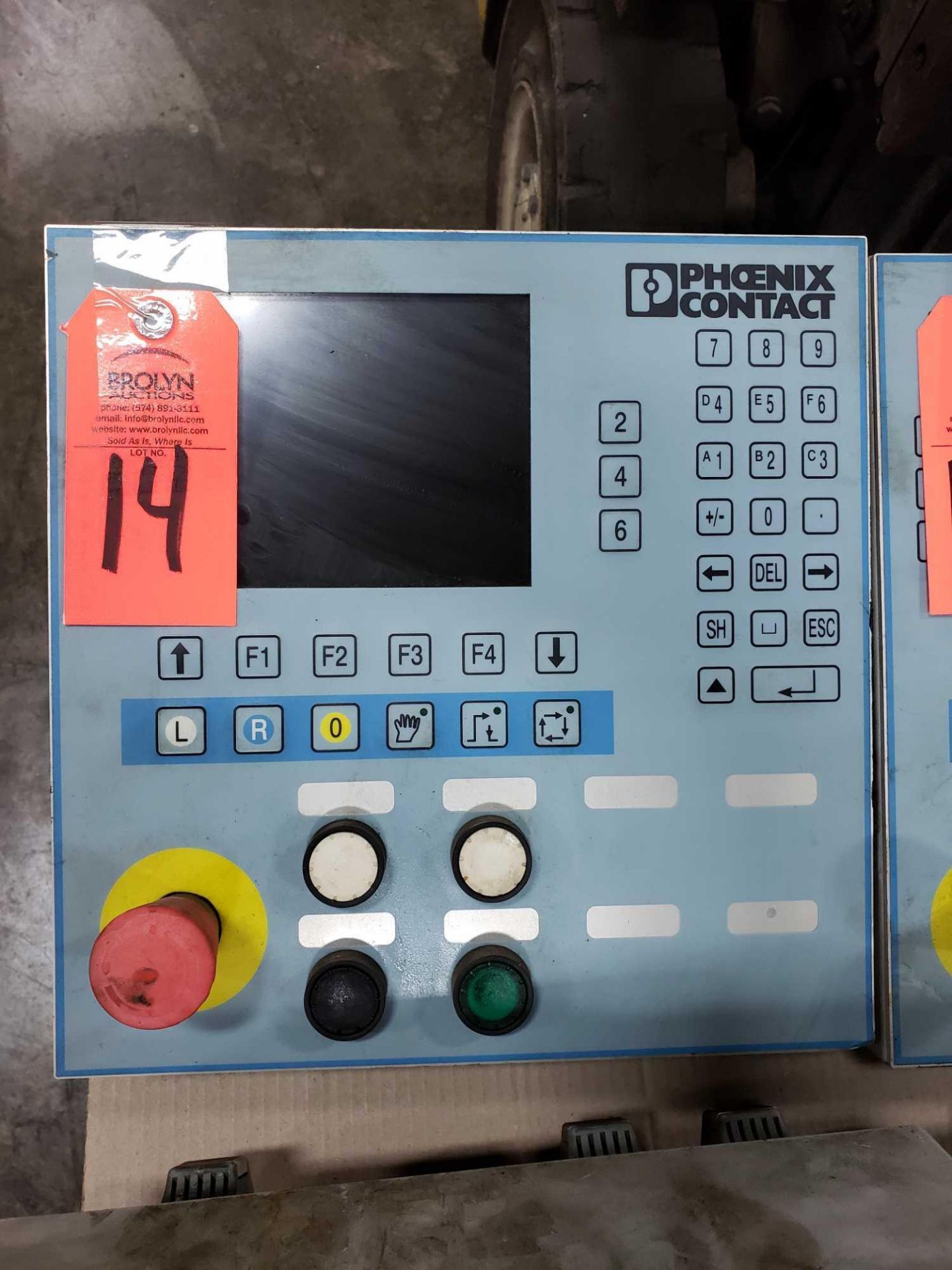 Phoenix Contact Interbus Mode IBS-IP-ODP-2 operator display panel.