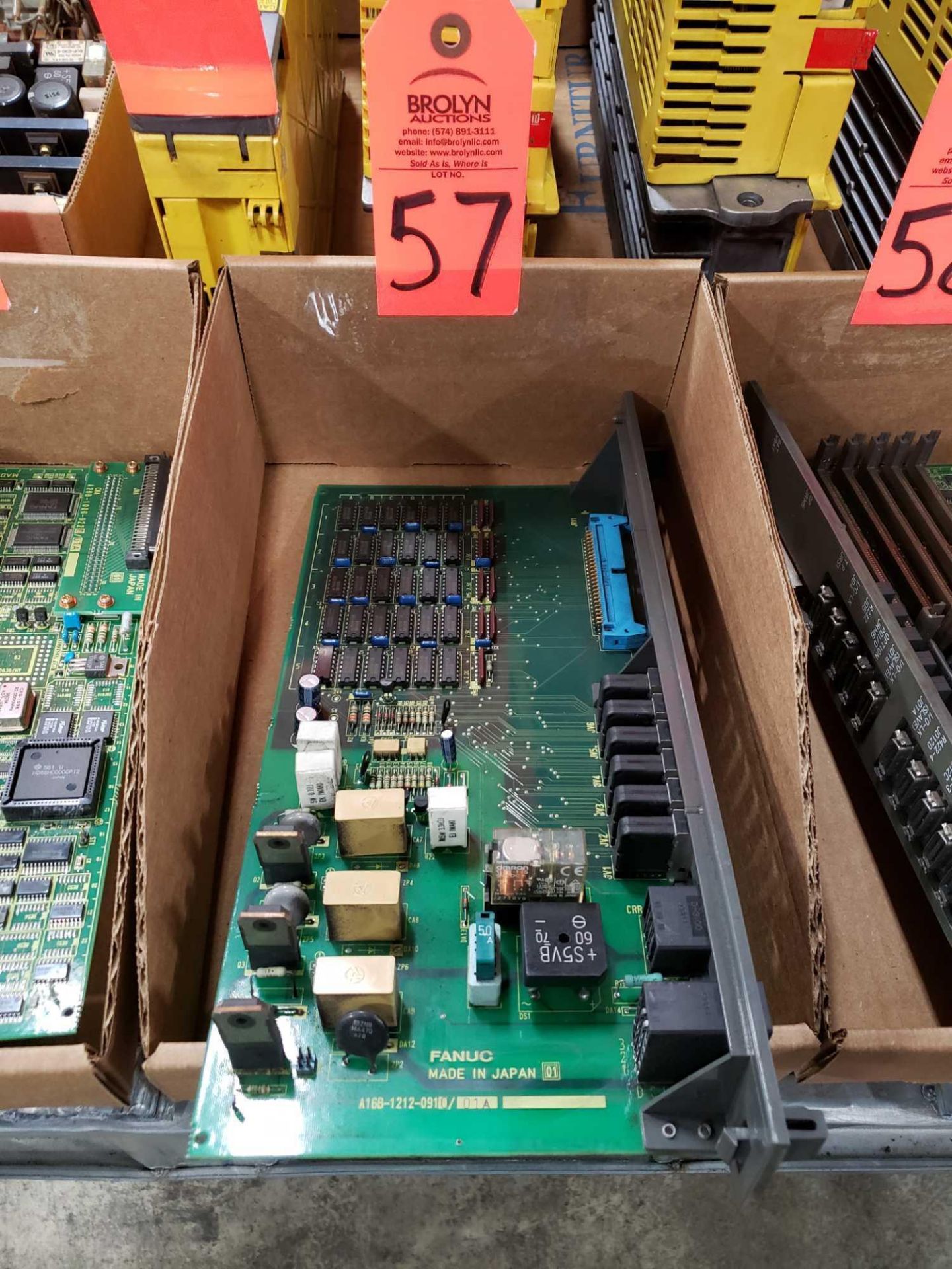 Fanuc model A16B-1212-0910/01A control board.