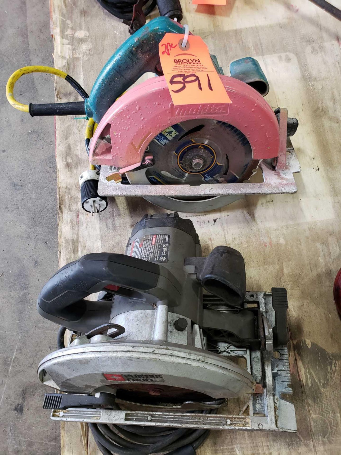 Qty 2 - circular saw as pictured.