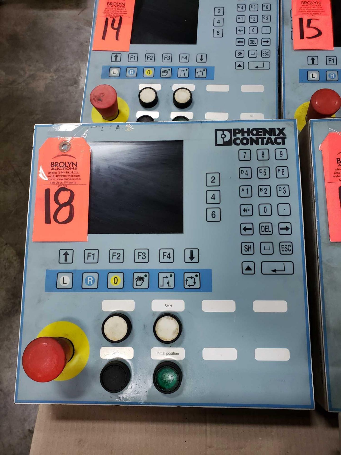 Phoenix Contact Interbus Mode IBS-IP-ODP-2 operator display panel.