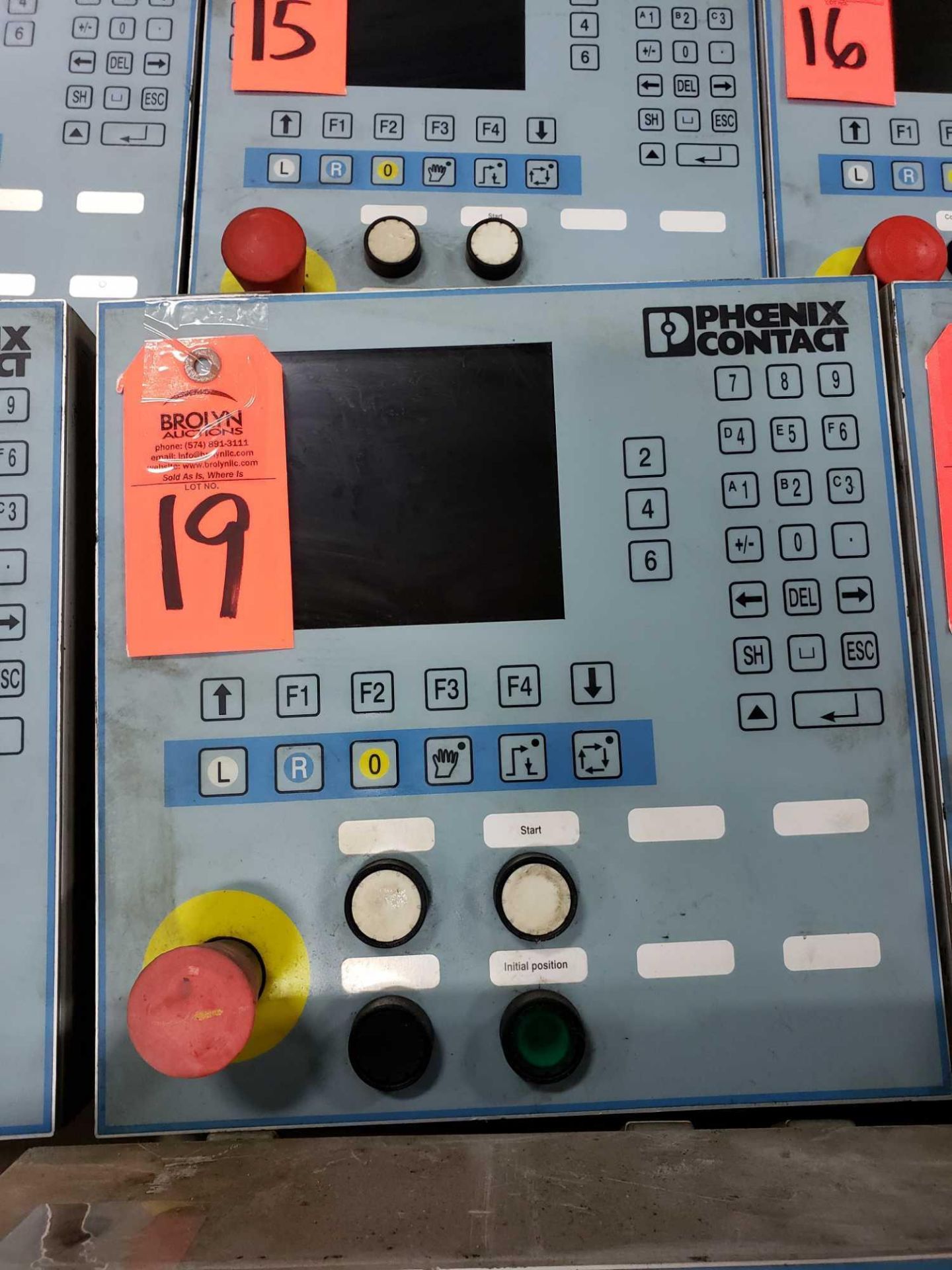 Phoenix Contact Interbus Mode IBS-IP-ODP-2 operator display panel.