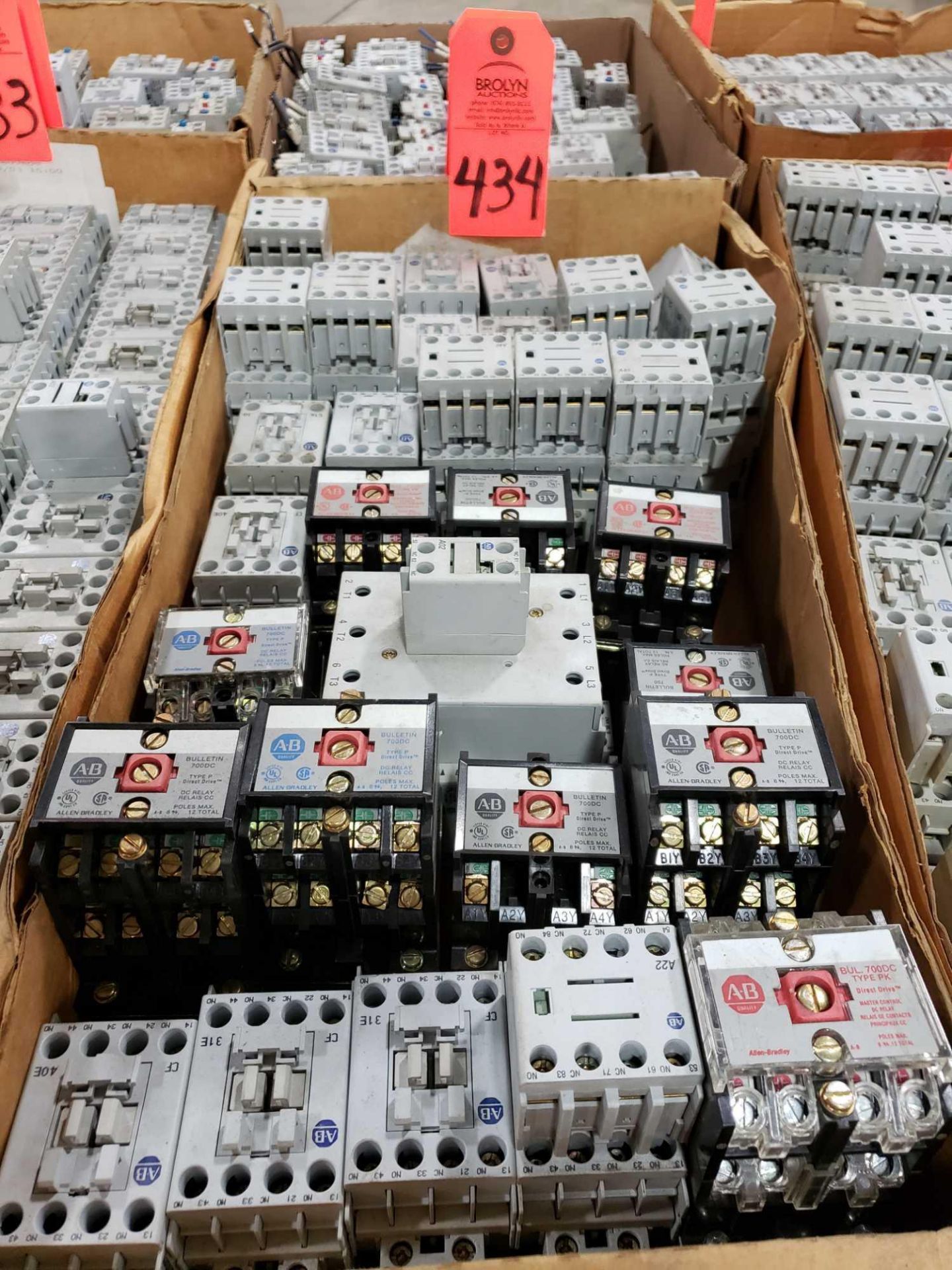 Box of assorted Allen Bradley contactors as pictured.