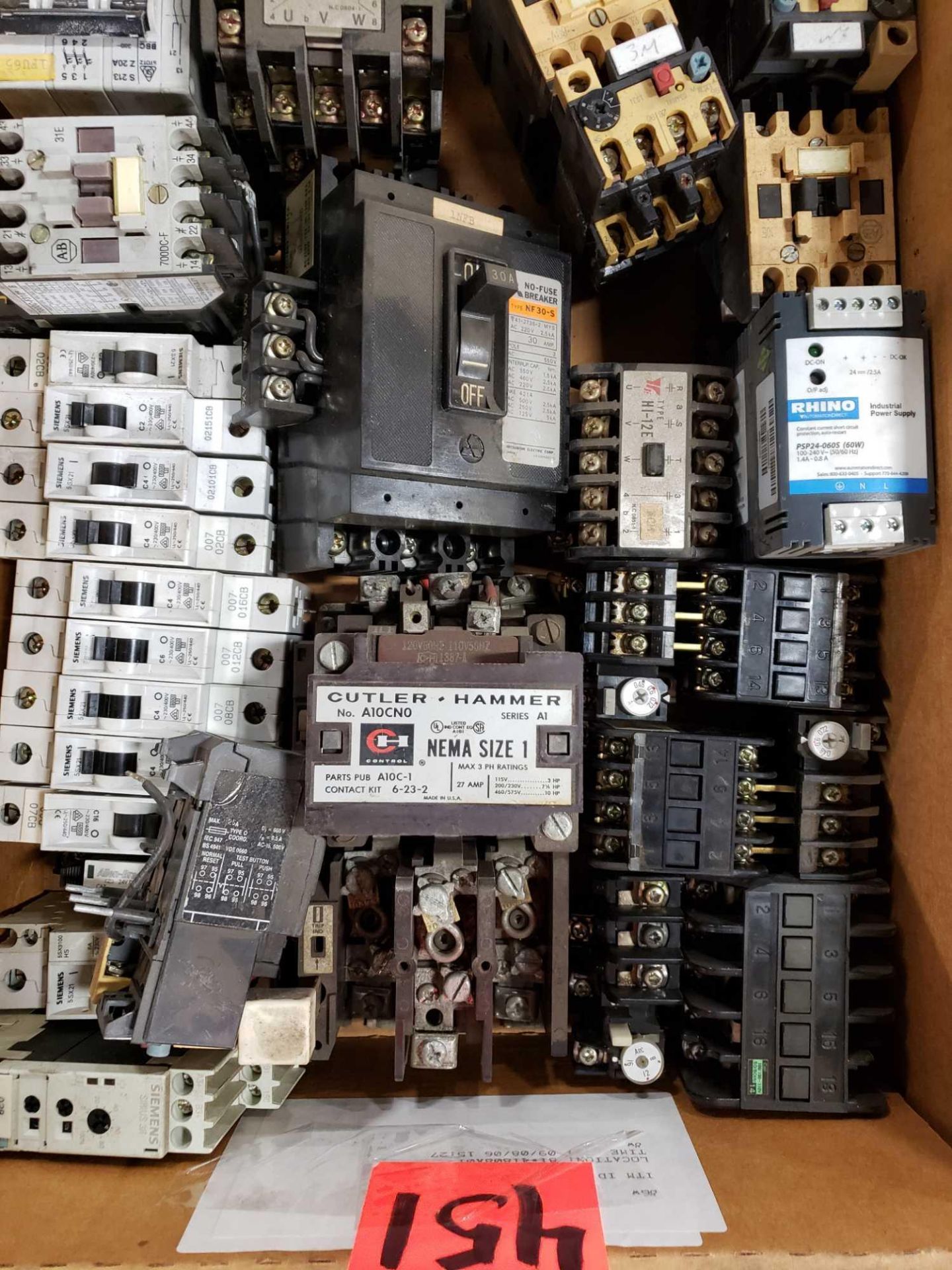 Box of assorted electrical components as pictured. - Image 3 of 3