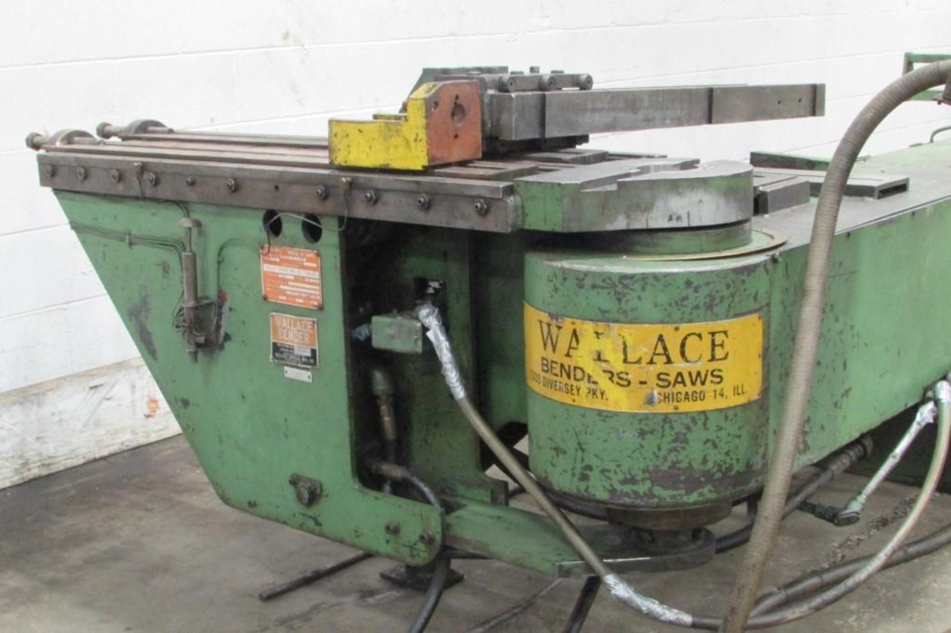 **Located in Brook Park, OH**  2" Wallace #500-2.5 horizontal heavy duty rotary draw mandrel type. - Image 4 of 5