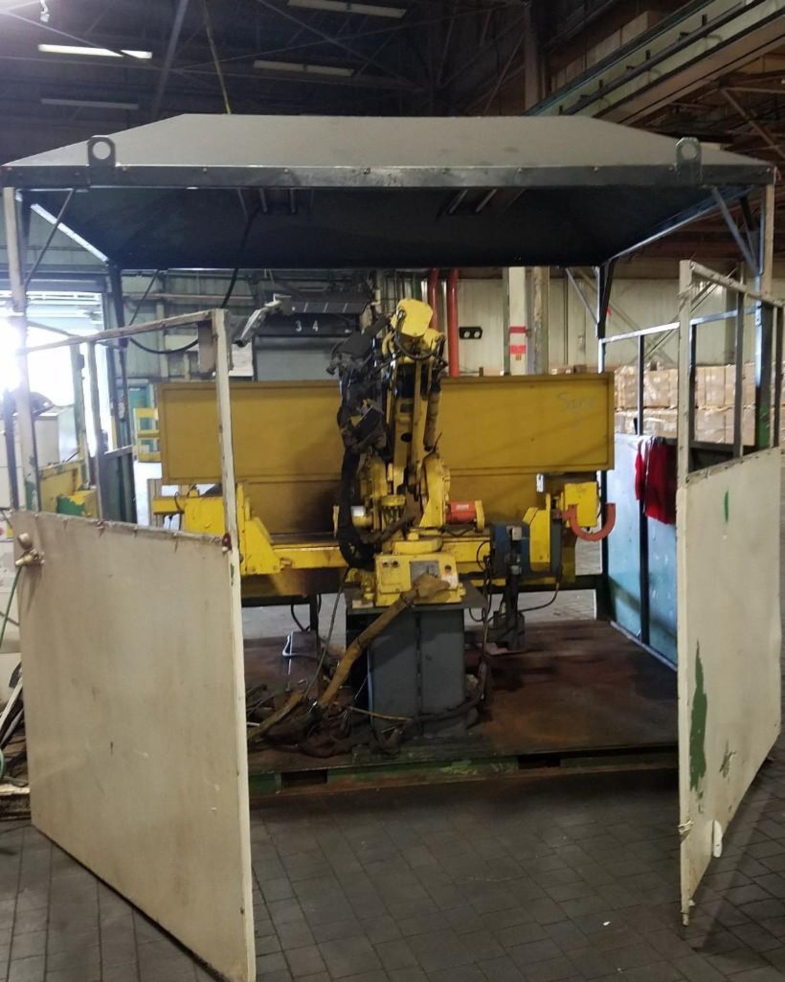 **Located in Brook Park, OH**  ABB FlexArc Robotic Weld Cell.