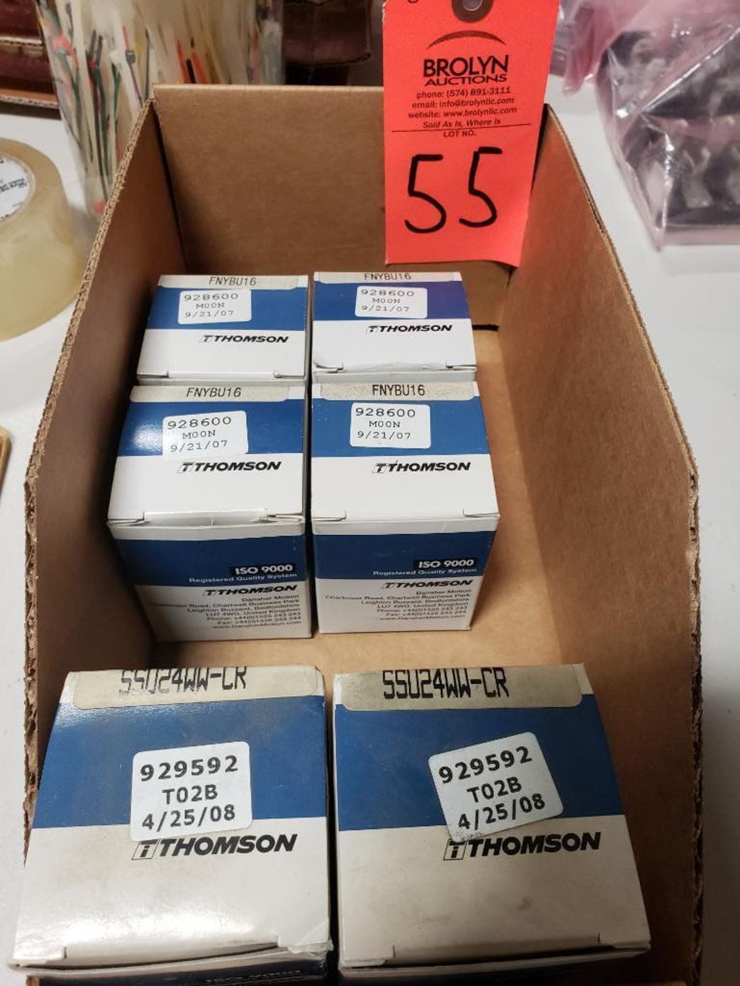 Qty 6 - Thomson bearings. New in boxes as pictured.