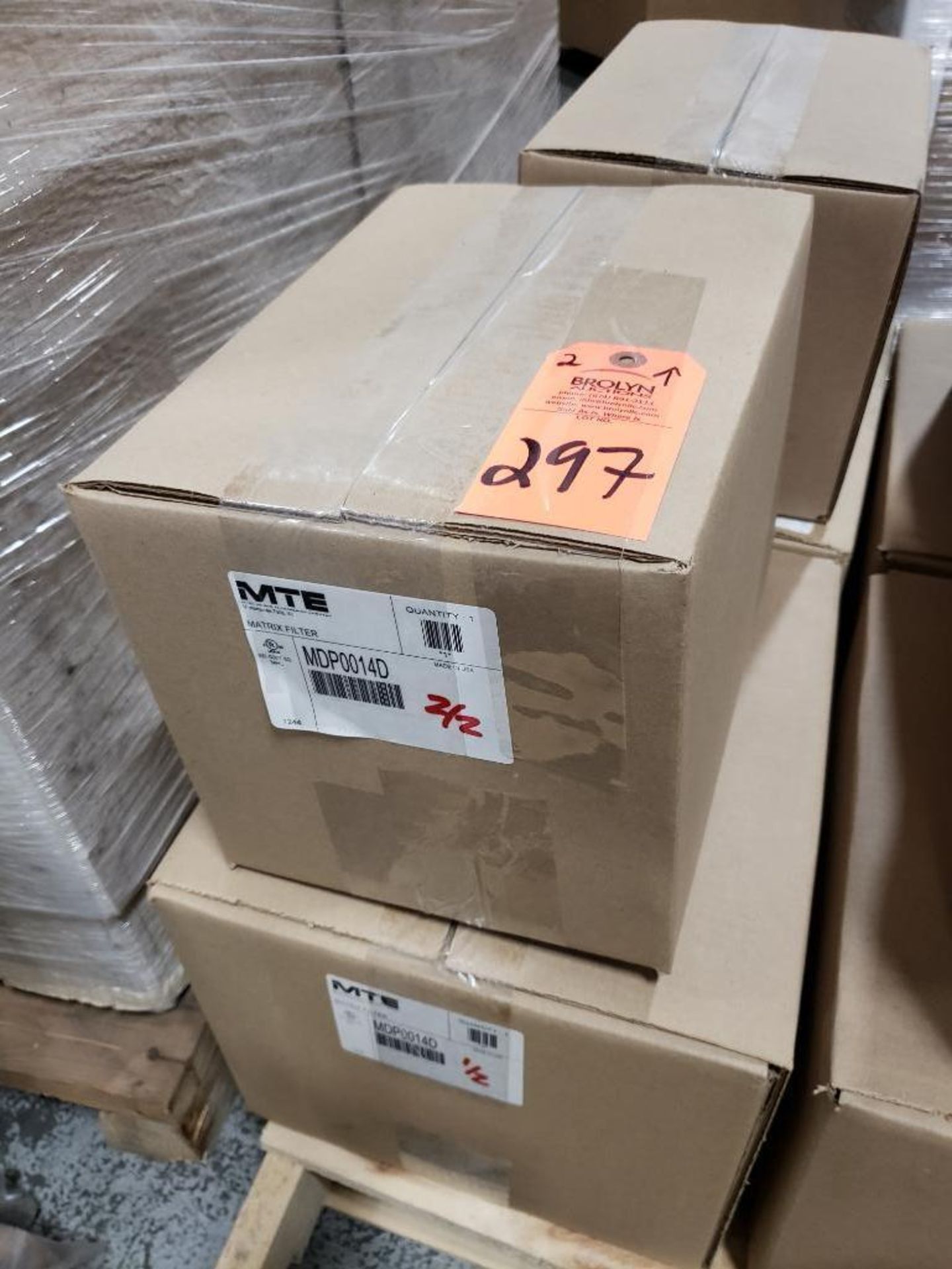 Qty 2 - MTE matrix filter model MDP0014D. New in boxes.