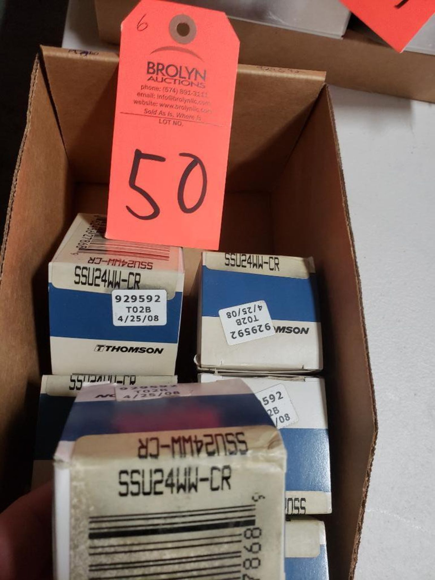 Qty 6 - Thomson bearings model SSU24WW-CR. New in boxes. - Image 2 of 2