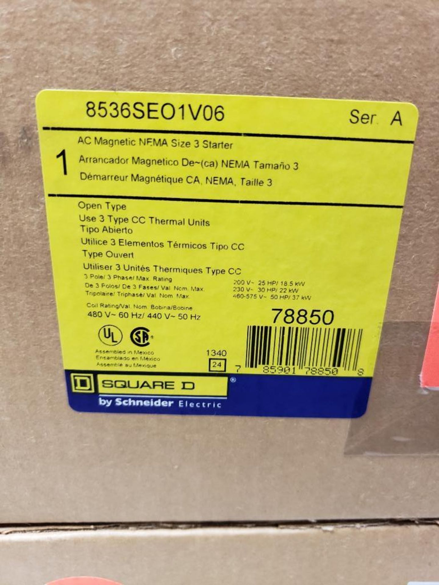 Qty 2 - Square D model 8536SEO1V06. New in boxes. - Image 2 of 2