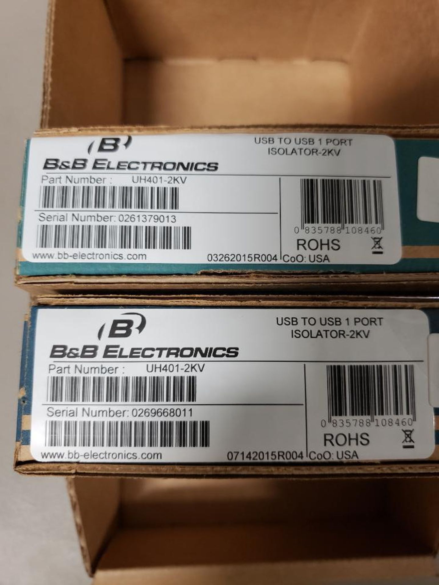 Qty 2 - B&B electronics model UH401-2KV. New in boxes. - Image 2 of 3