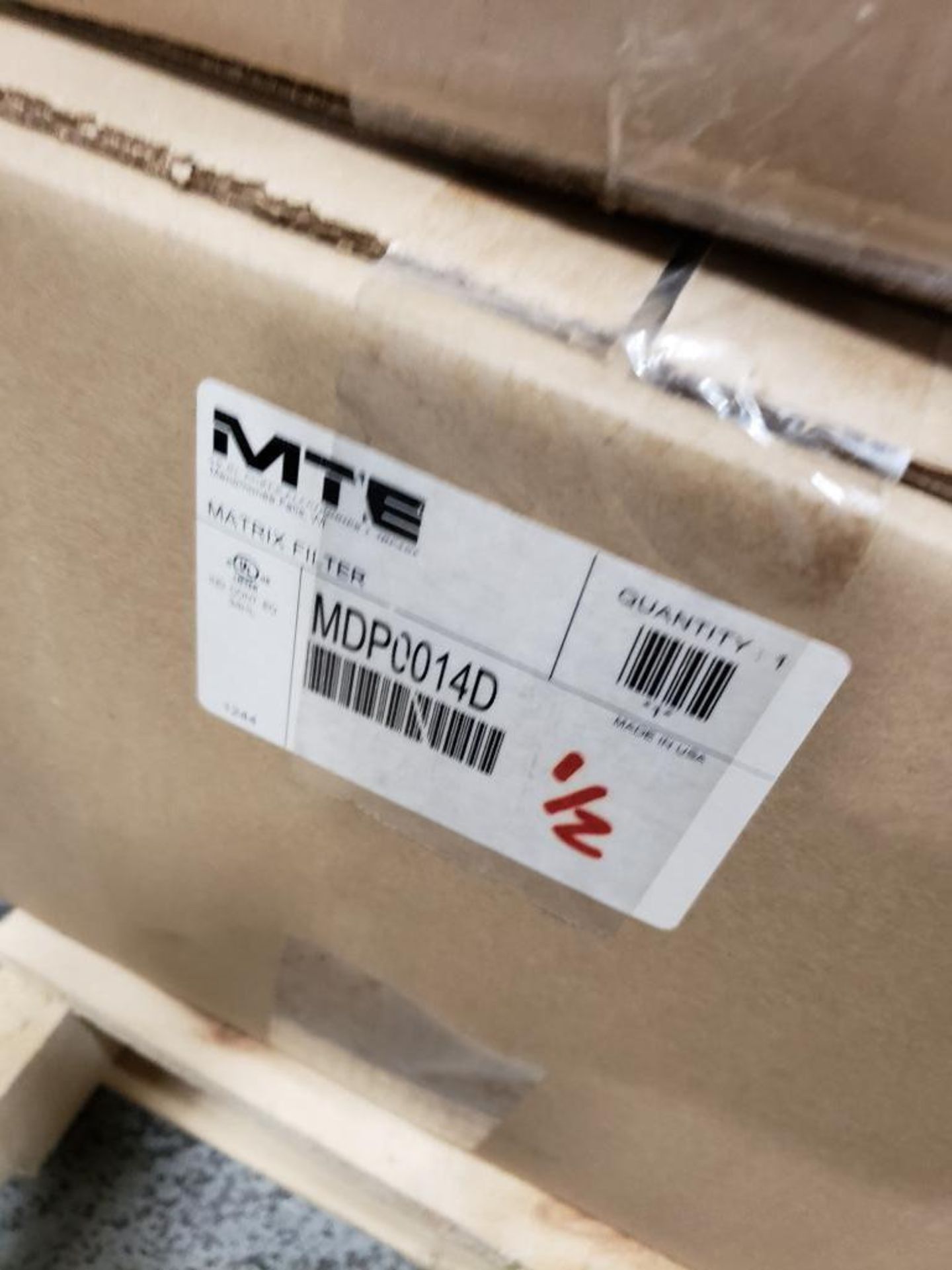 Qty 2 - MTE matrix filter model MDP0014D. New in boxes. - Image 8 of 8