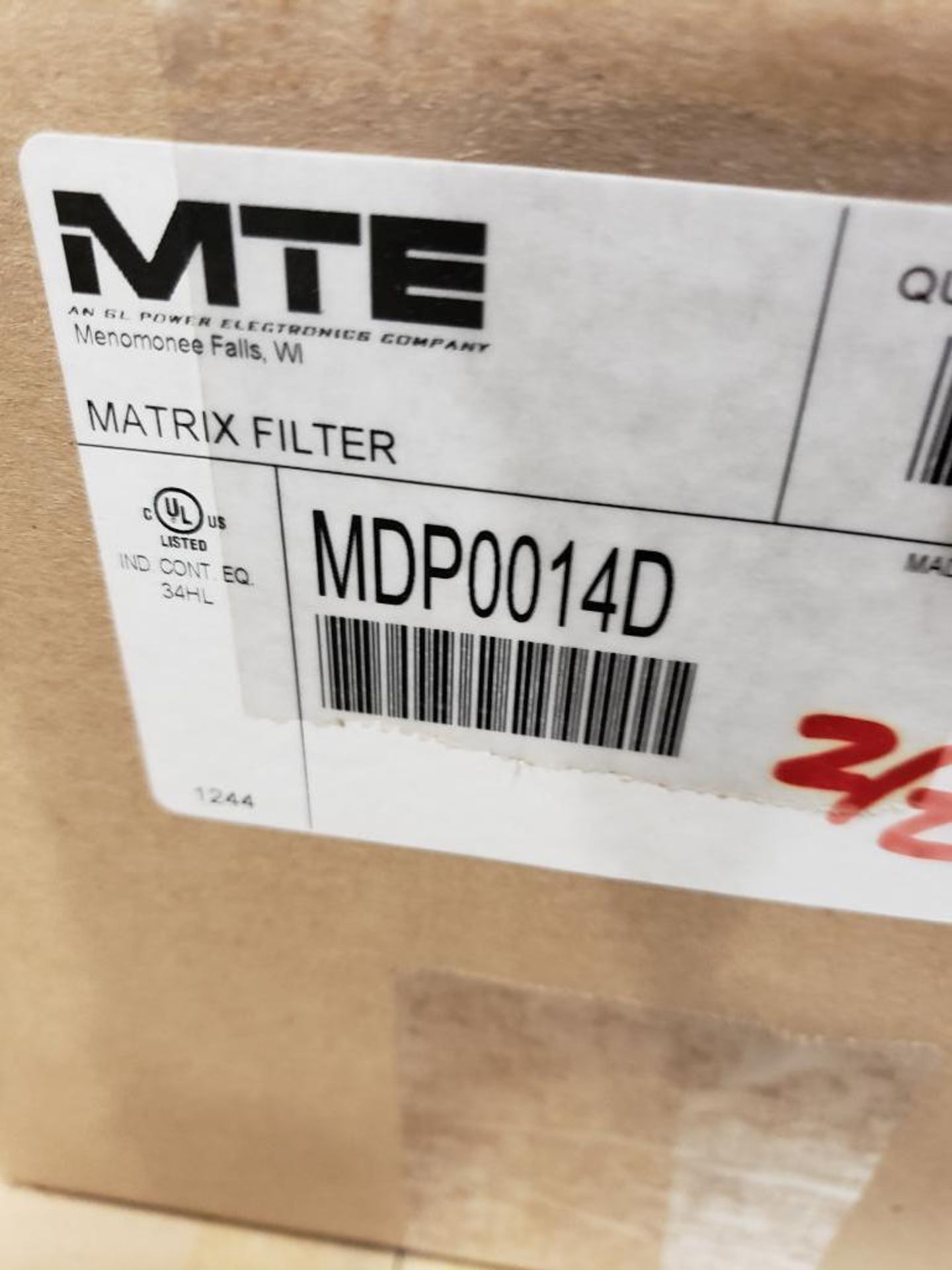 Qty 3 - MTE matrix filter model MDP0014D. New in boxes. - Image 6 of 8