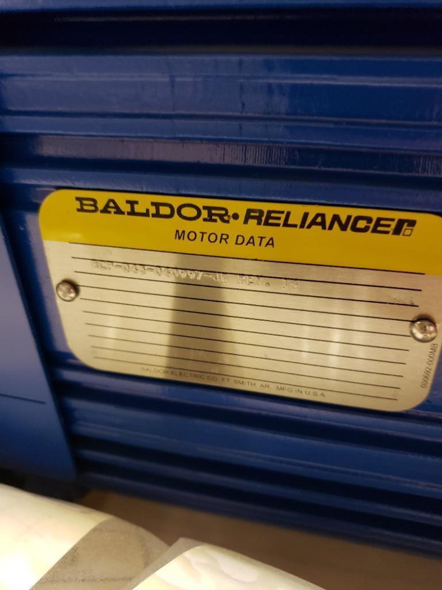 Baldor motor 60hp, 460v, 1800rpm, 3 phase. Model B962700. New. - Image 10 of 14