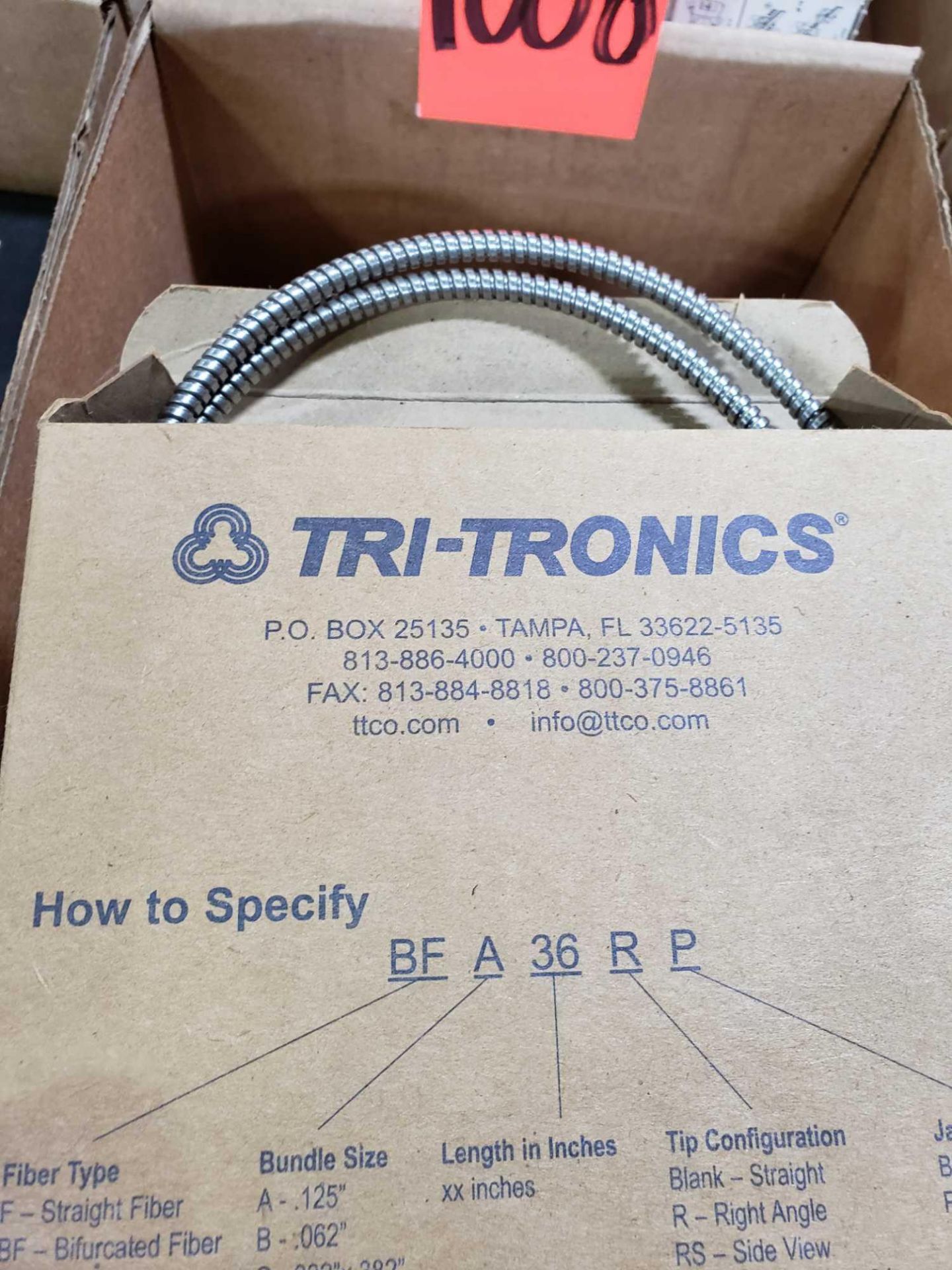 Qty 7 - Tritronics model 15598 fiber optic light guide. - Image 2 of 3