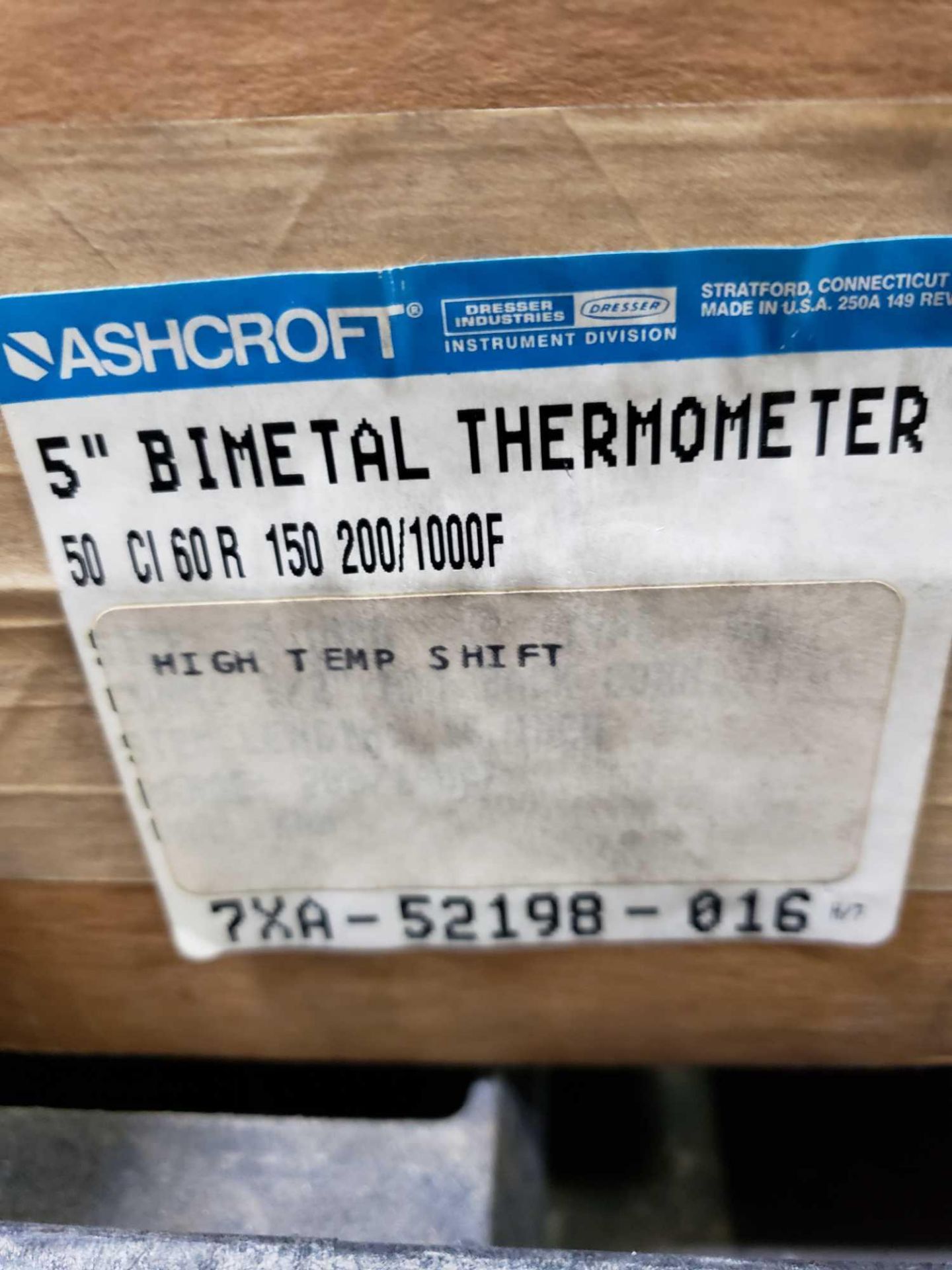 Qty 2 - Ashcroft thermometer model 7XA-52198-011 and 7XA-52198-016. New in boxes. - Image 3 of 3