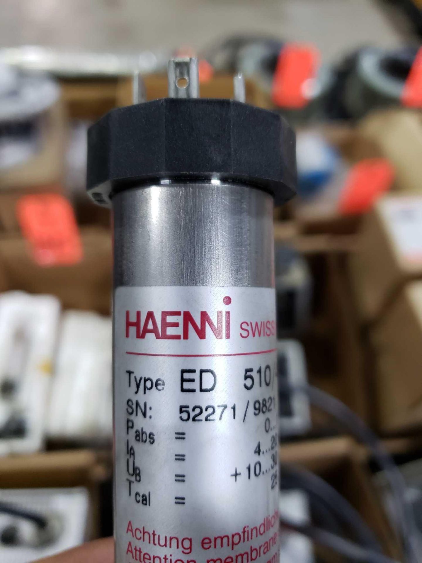 Qty 2 - Haenni model ED510 part ED-510/414.211/025. Pressure transmitter. New as pictured. - Image 2 of 3