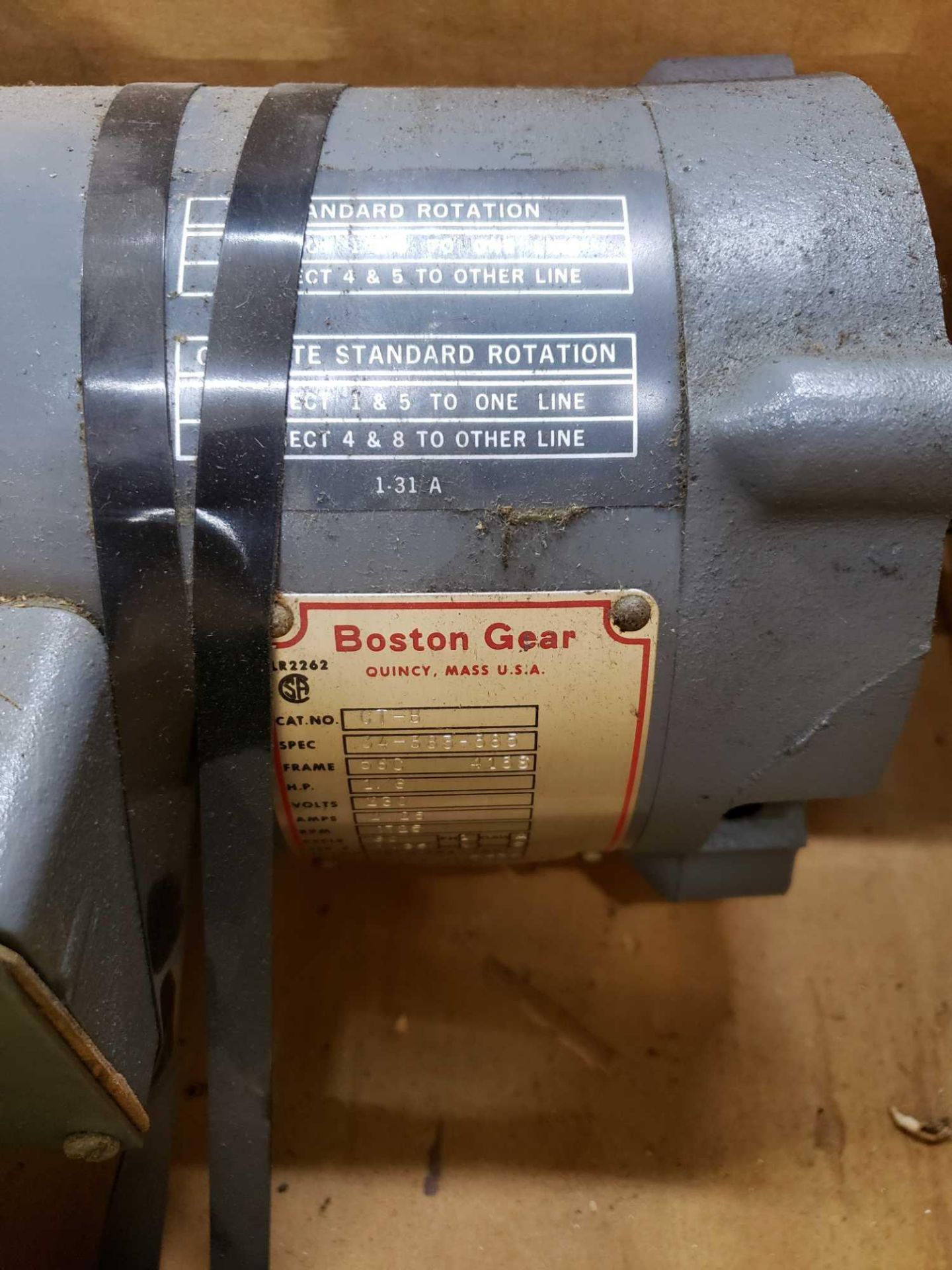 Boston Gear motor. Catalog number CT-B. New in box. - Image 2 of 2