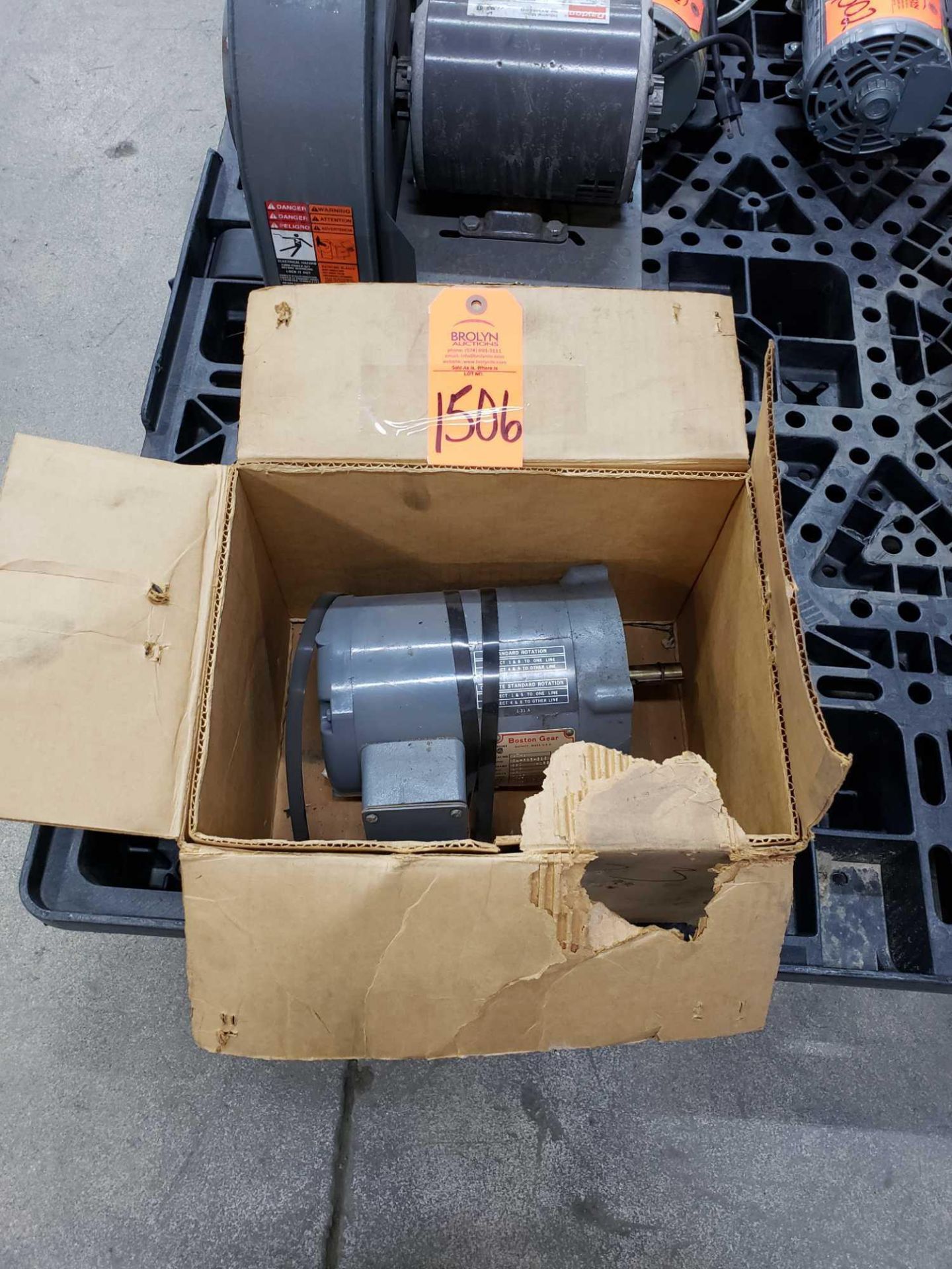 Boston Gear motor. Catalog number CT-B. New in box.