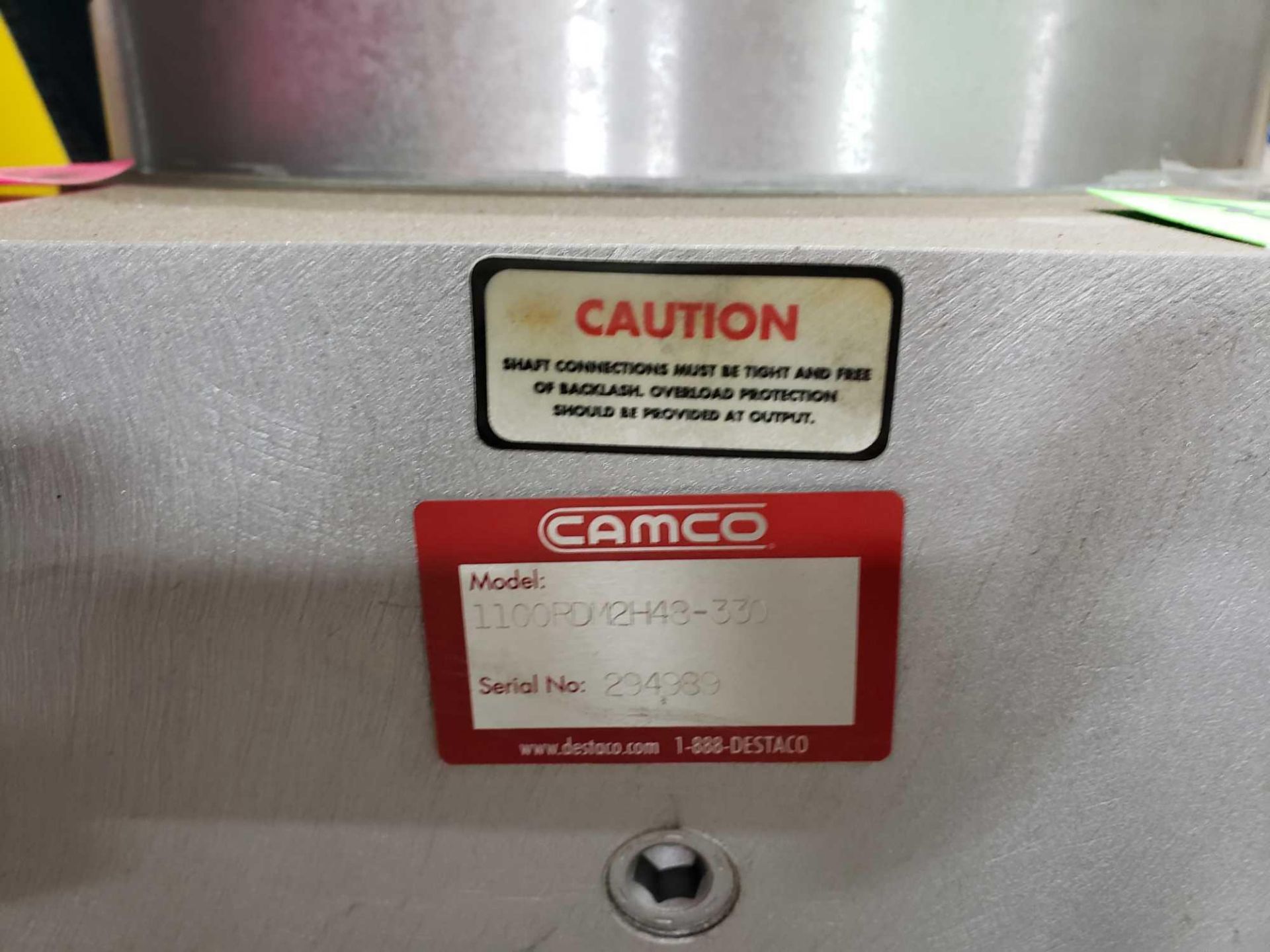 Camco model 1100RDM2H48-330 rotary positioner. New on pallet with paperwork. - Image 2 of 5
