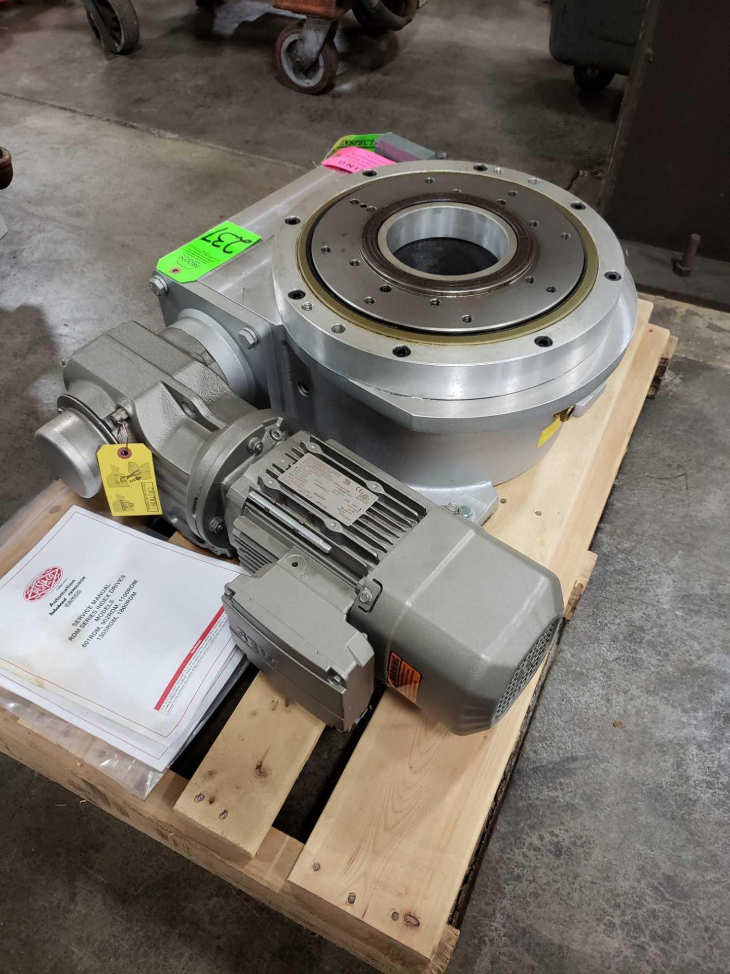 Camco model 1100RDM2H48-330 rotary positioner. New on pallet with paperwork. - Image 5 of 5