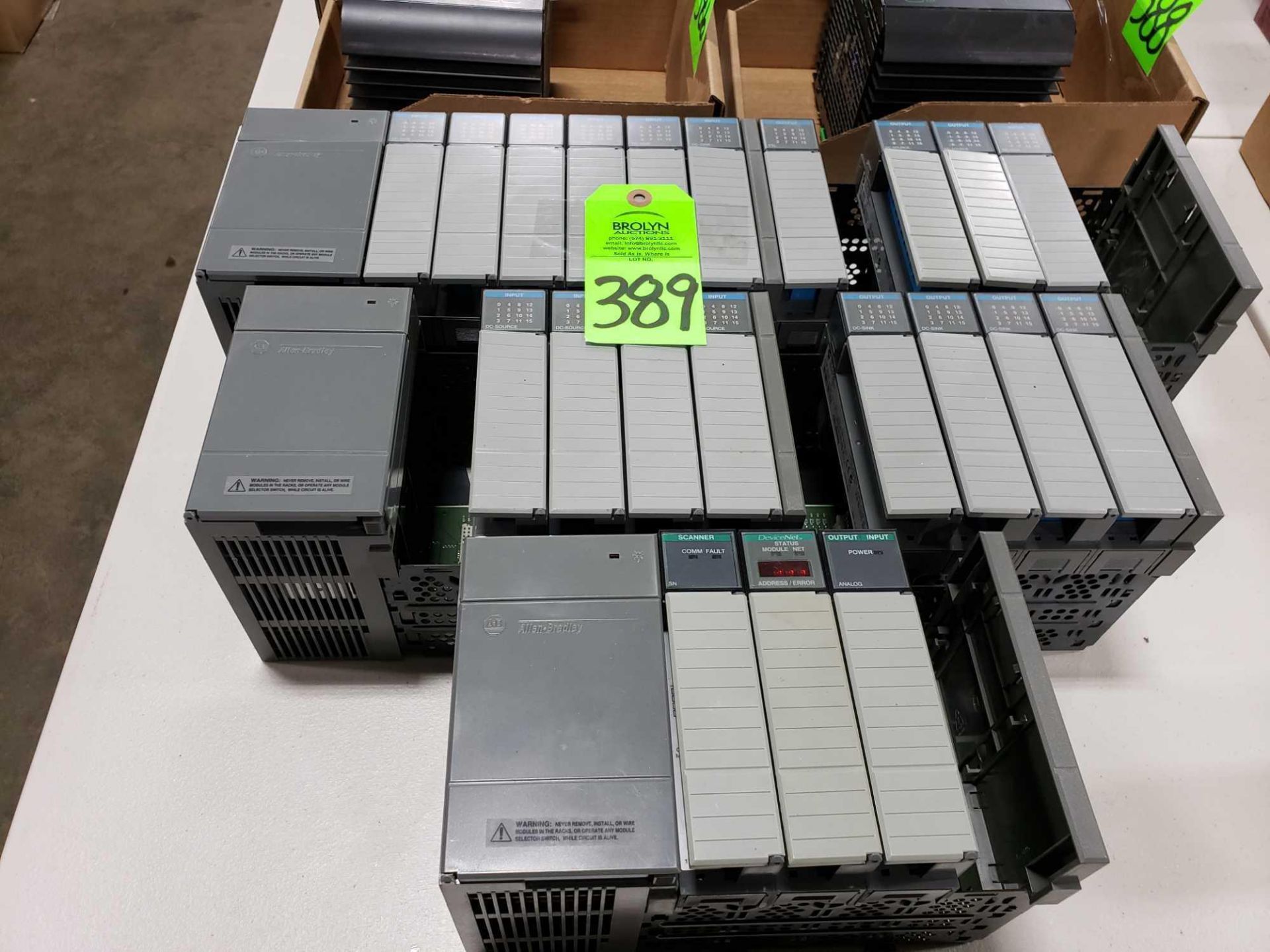 Qty 3 - Allen Bradley SLC500 racks as pictured.