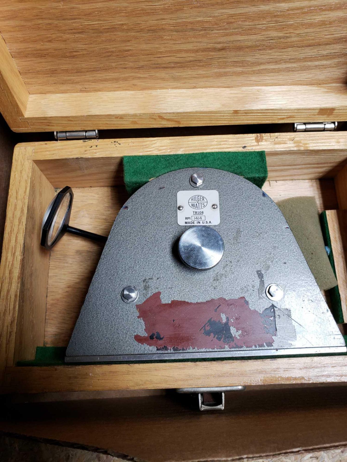 Hilger Watts TB108 pendulum clinometer with case. - Image 2 of 2