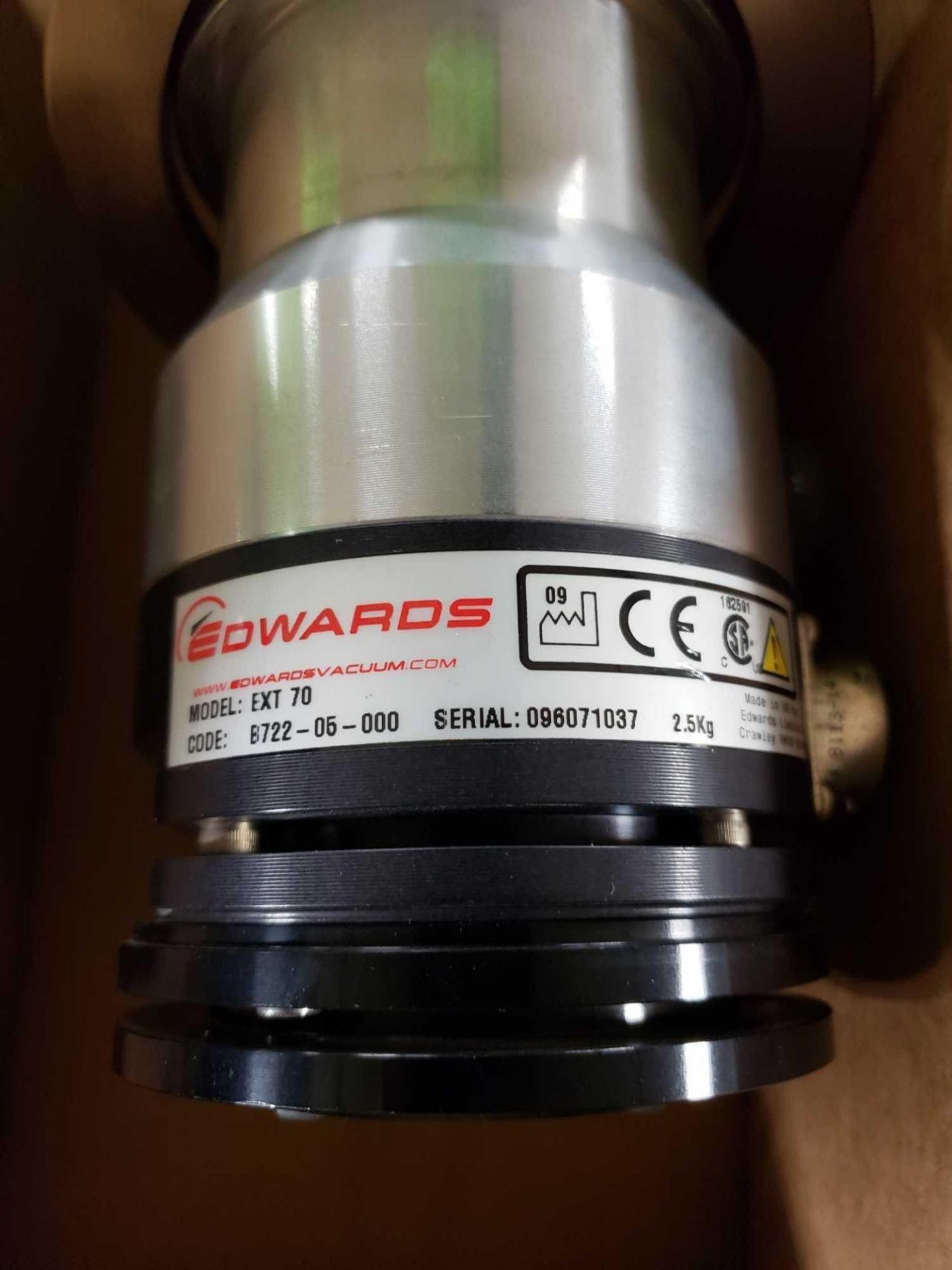 Edwards model EXT70 turbo vacuum pump. - Image 2 of 2