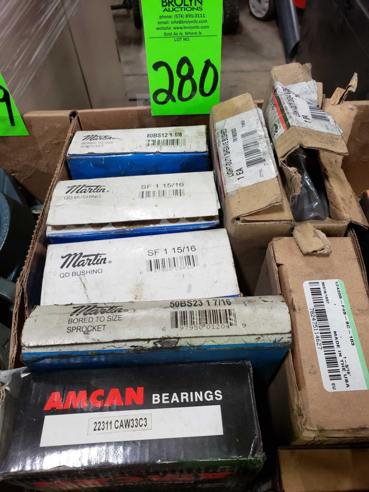 Lot of assorted bearings and bushings.