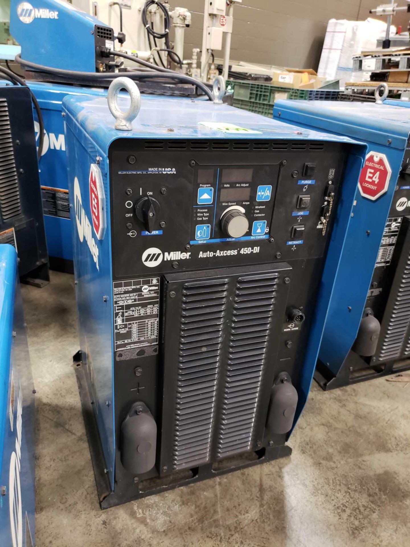 Miller AutoAxcess 450DI welder power supply. 3 phase 208575v. This