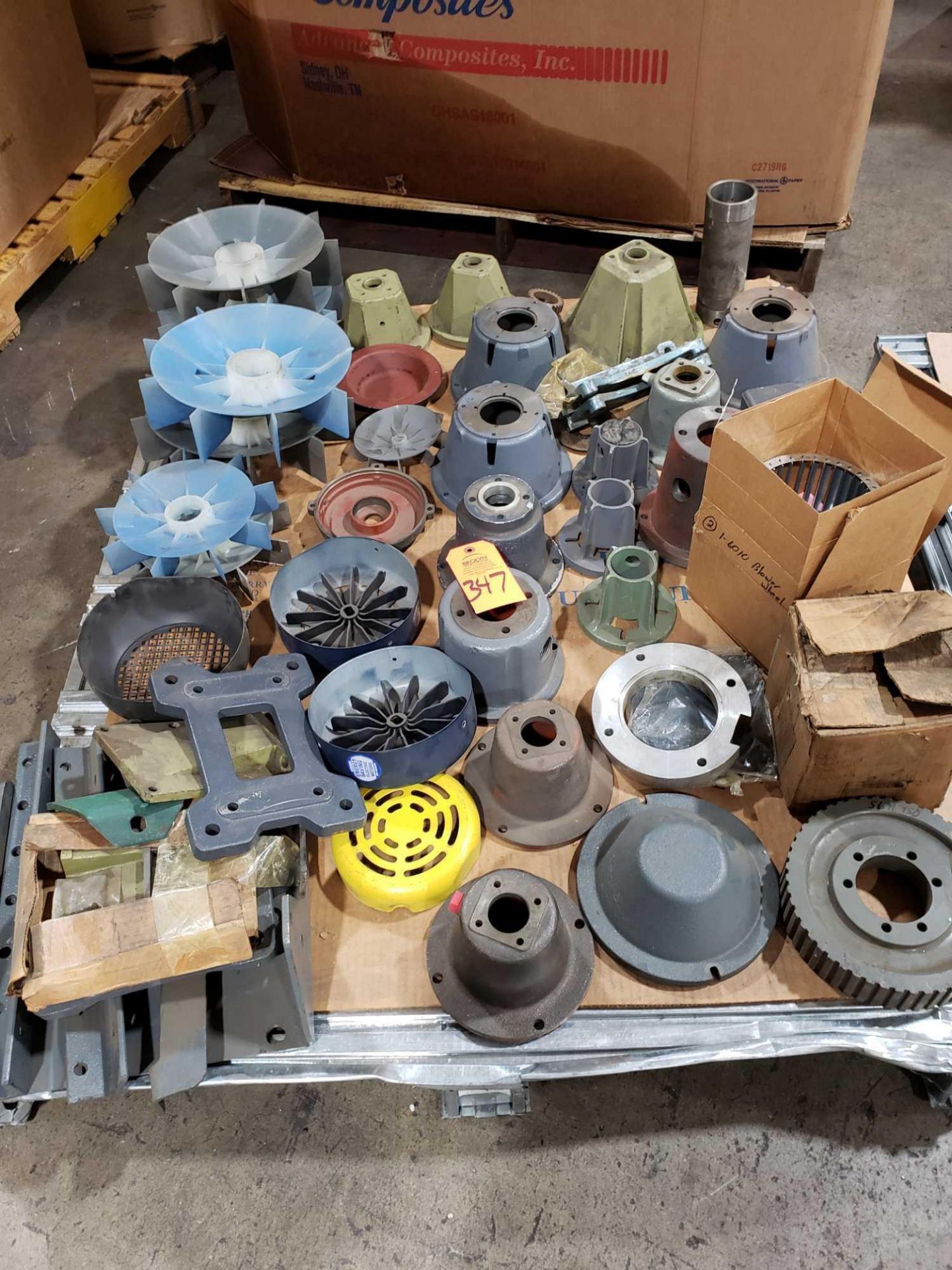 Pallet of assorted motor parts and adapters etc. - Image 2 of 10