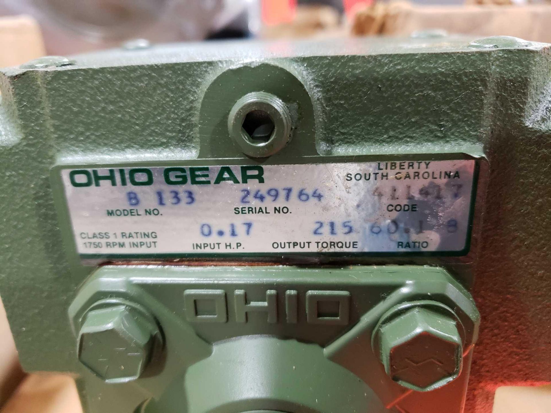 Ohio Gear model B-133 gearbox. 60.1 B ratio. New in box. - Image 2 of 2