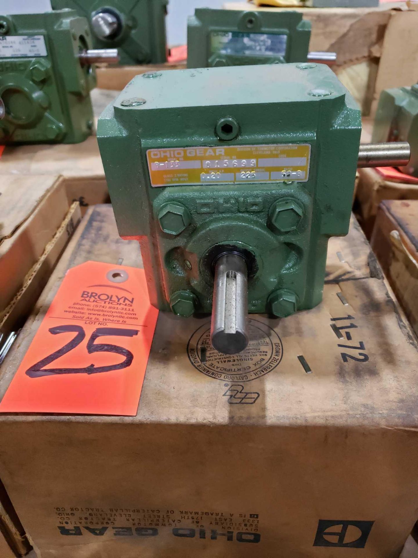 B133 Ohio Gearbox. Ratio 50 B. New in box.