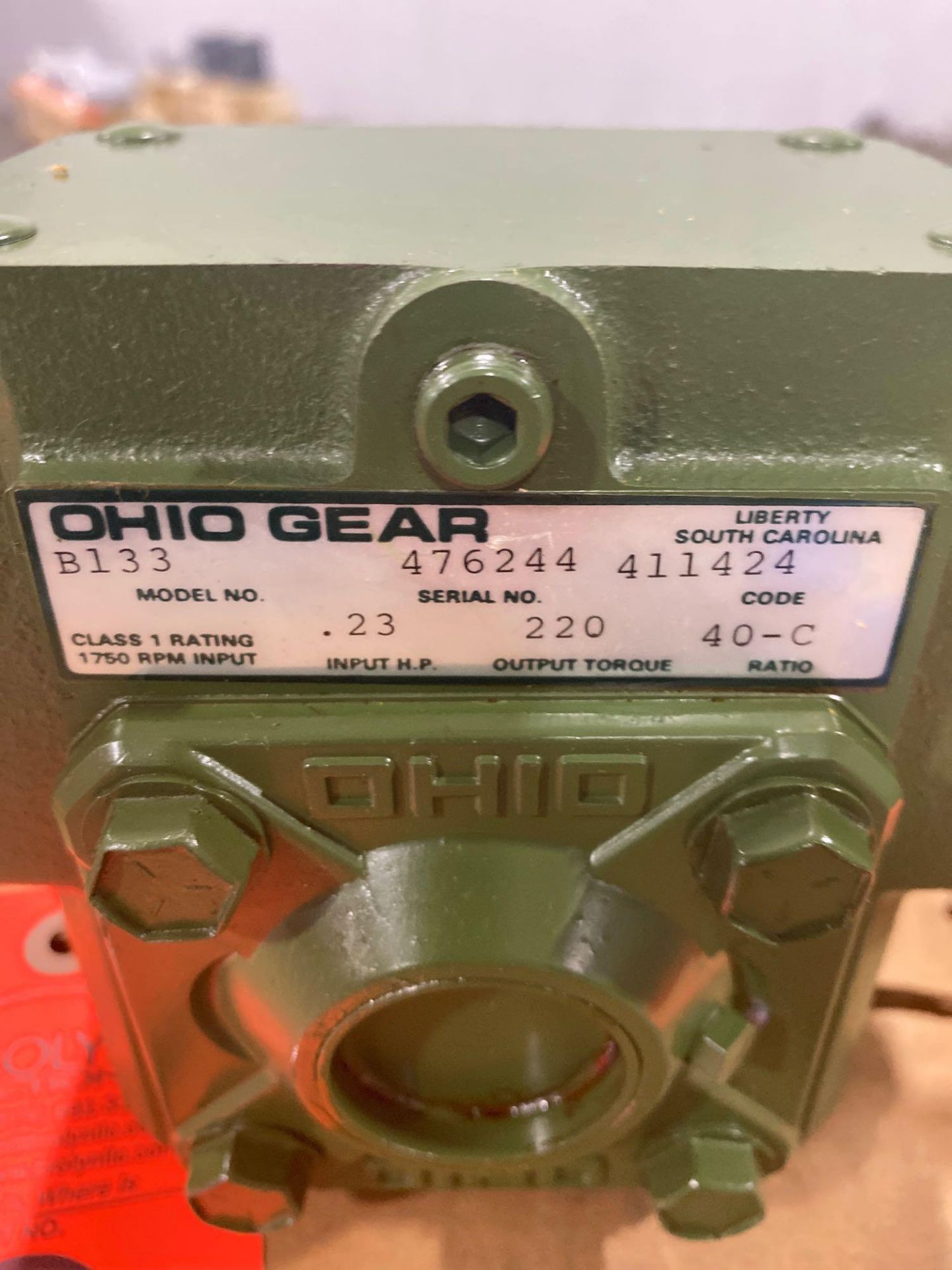 Ohio Gear model B-133 gearbox. 40-C ratio. New in box. - Image 2 of 2