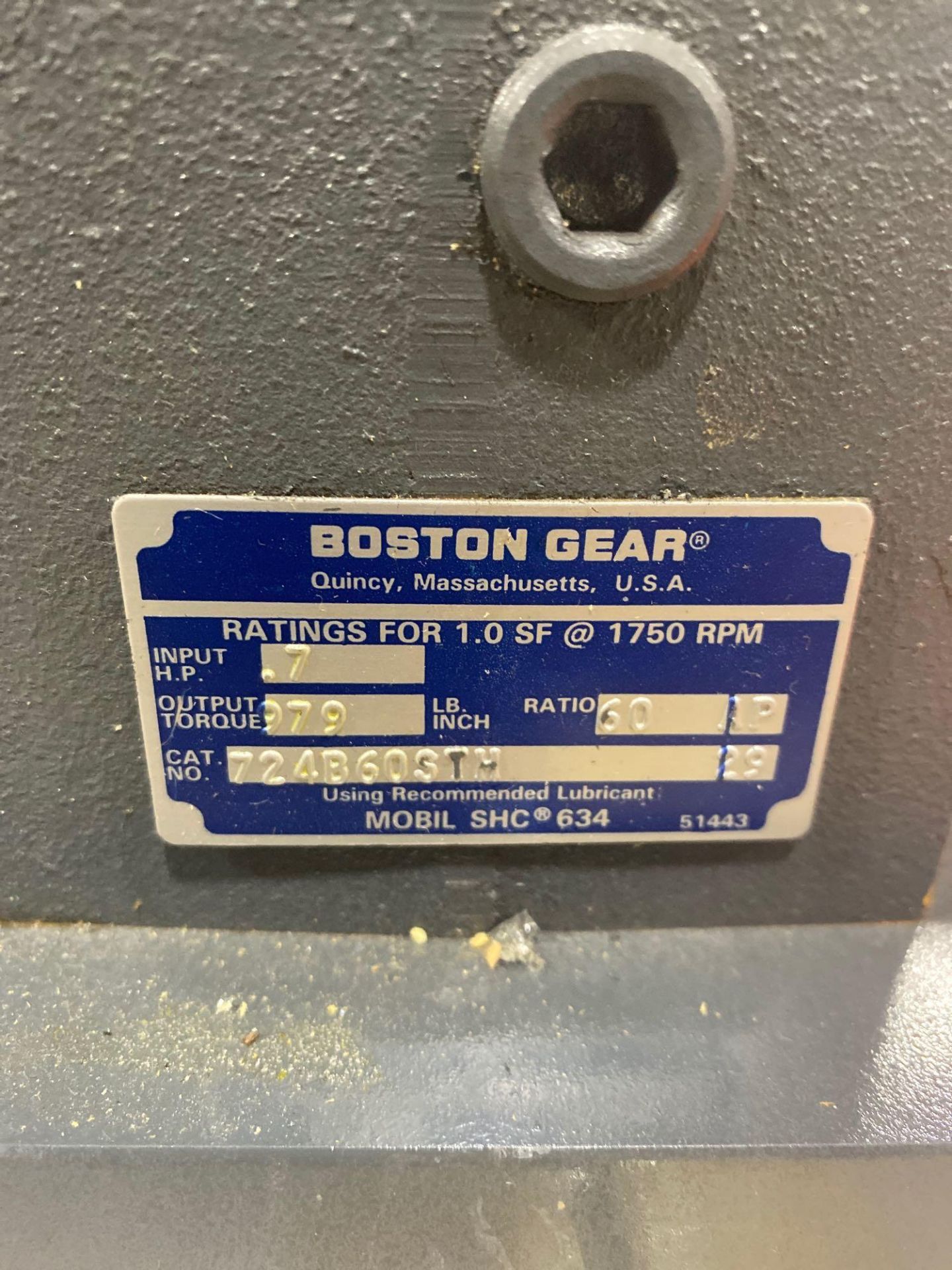 Boston Gear catalog 724B-60ST-H gear box. New in box as pictured. - Image 3 of 3