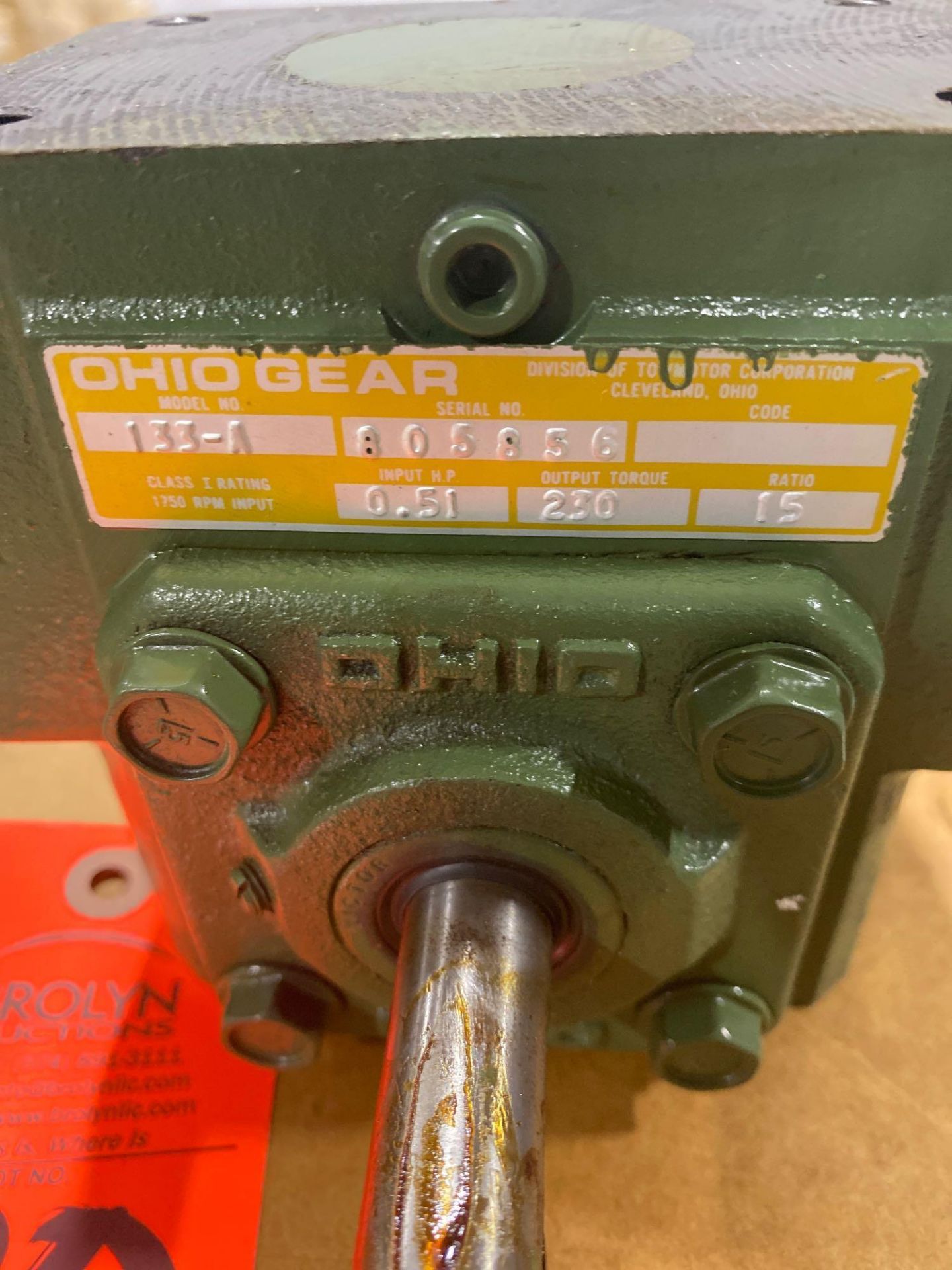 Ohio Gear model 133-A gearbox. 15:1 ratio. New in box. - Image 2 of 2